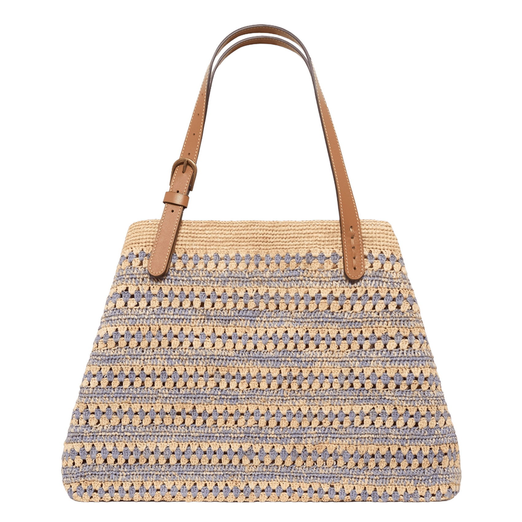Cabas en raphia PABLO Bleu