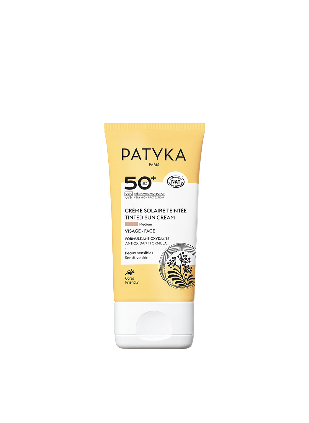 Crème Solaire Teintée SPF50+ Médium PATYKA Doré