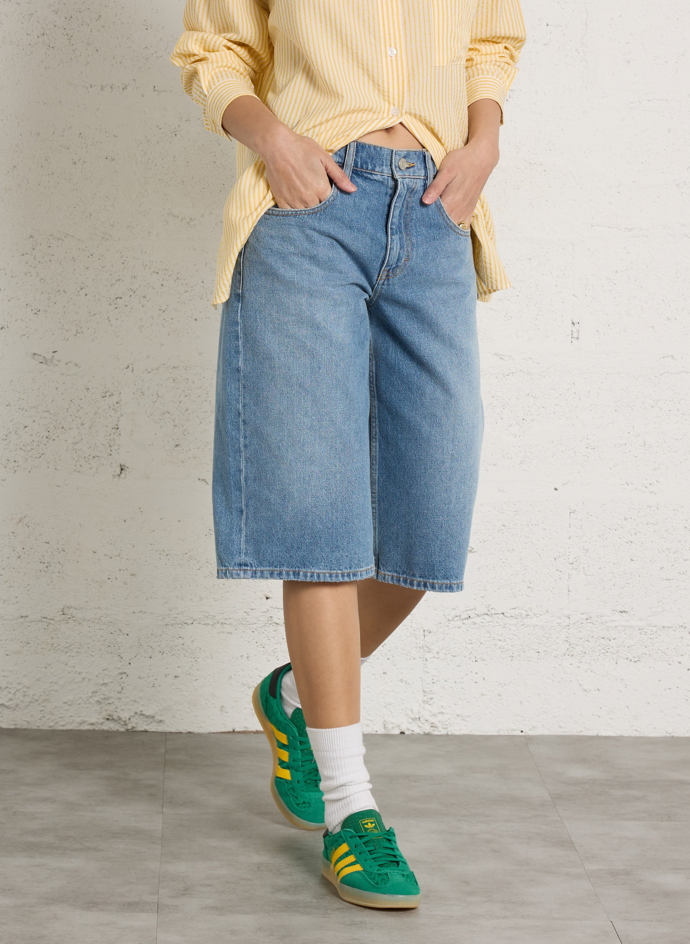 Baumwoll-Bermudas LAB DIP Blau