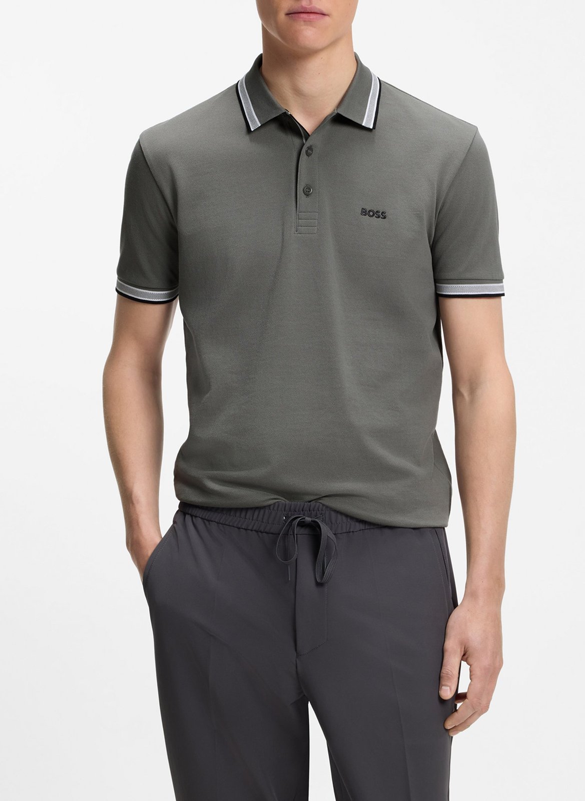 Regular-fit cotton polo shirt BOSS