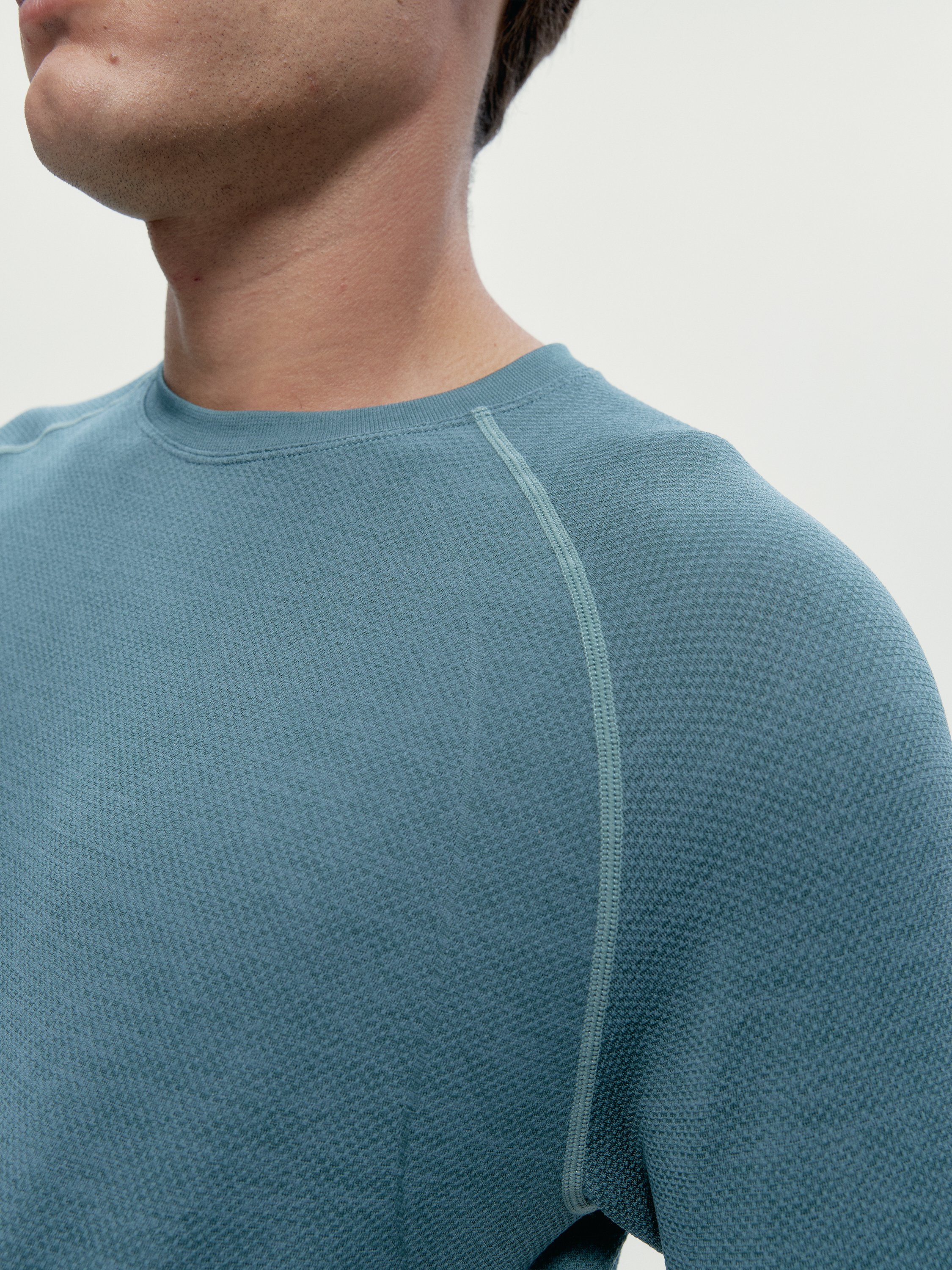 Short-sleeve performance sports t-shirt Blue