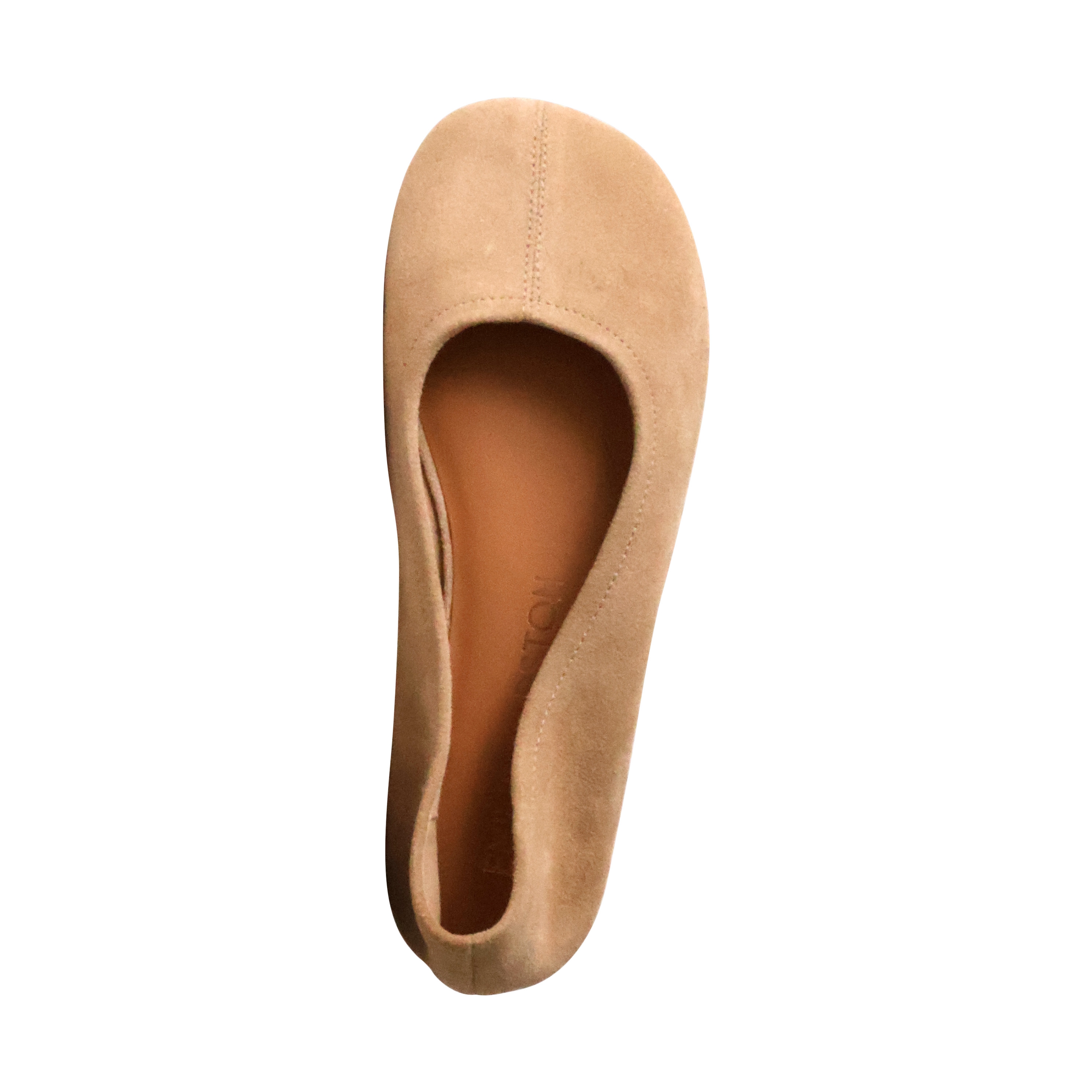 Lena leather ballerina flats EMILIE KARSTON Beige