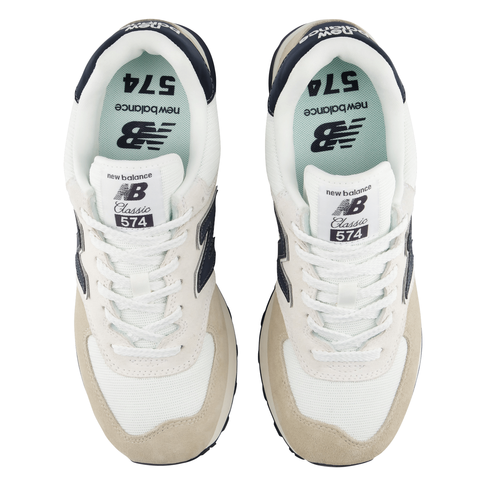 Niedrige Sneaker aus Leder-Mix NEW BALANCE Beige