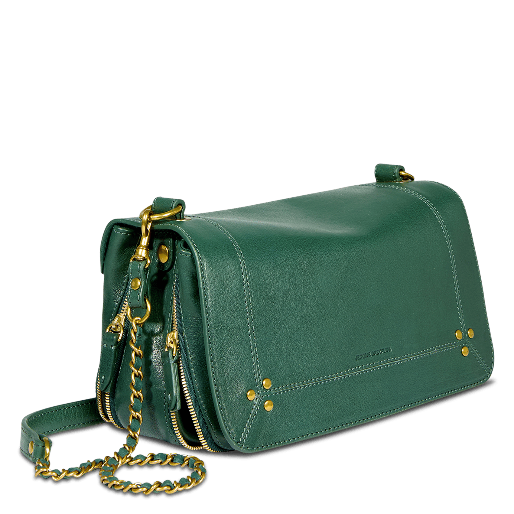 Brieftasche aus Leder JEROME DREYFUSS Khaki