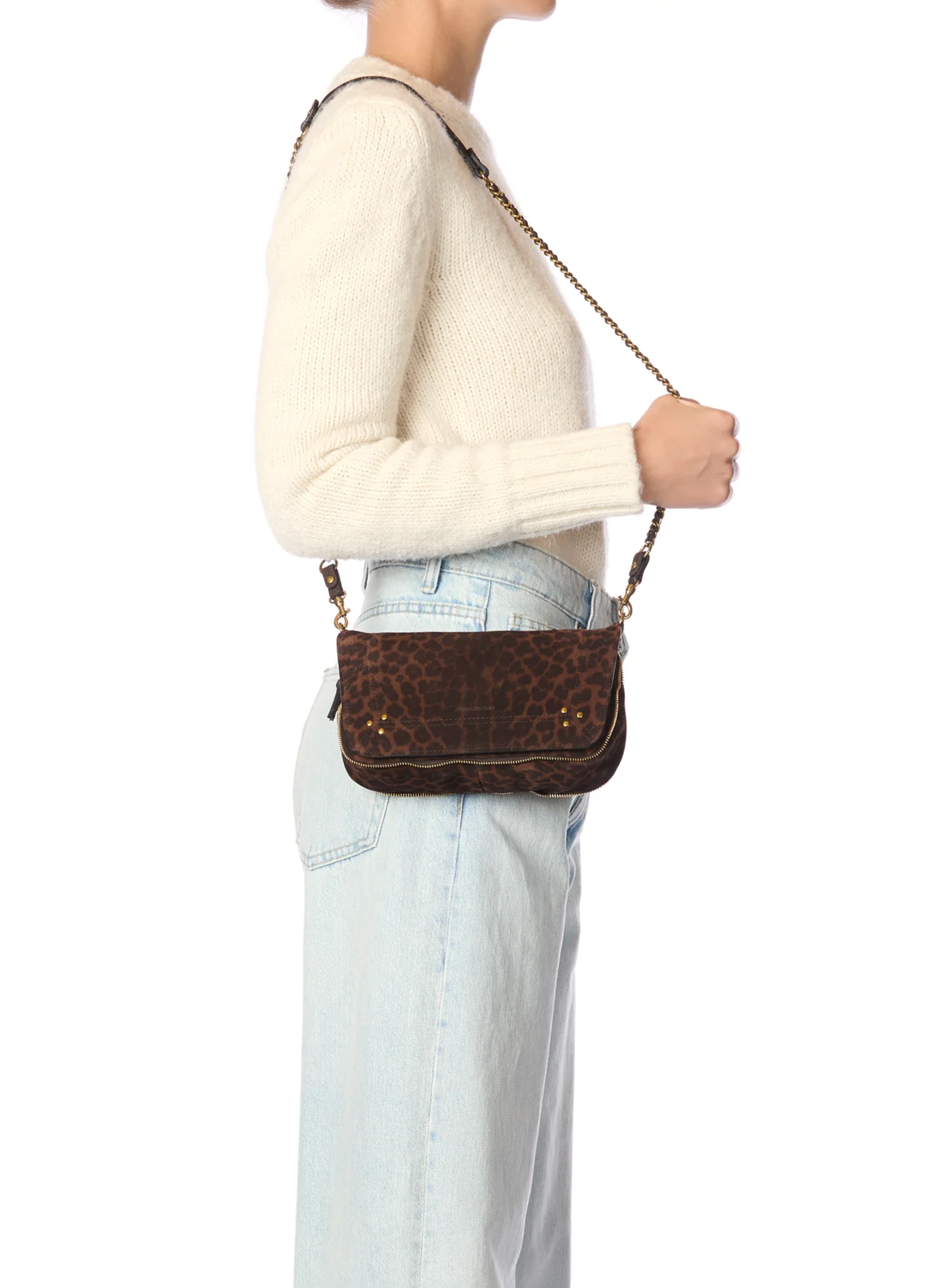Sac bandoulière imprimée en cuir mélangé JEROME DREYFUSS Multicolore