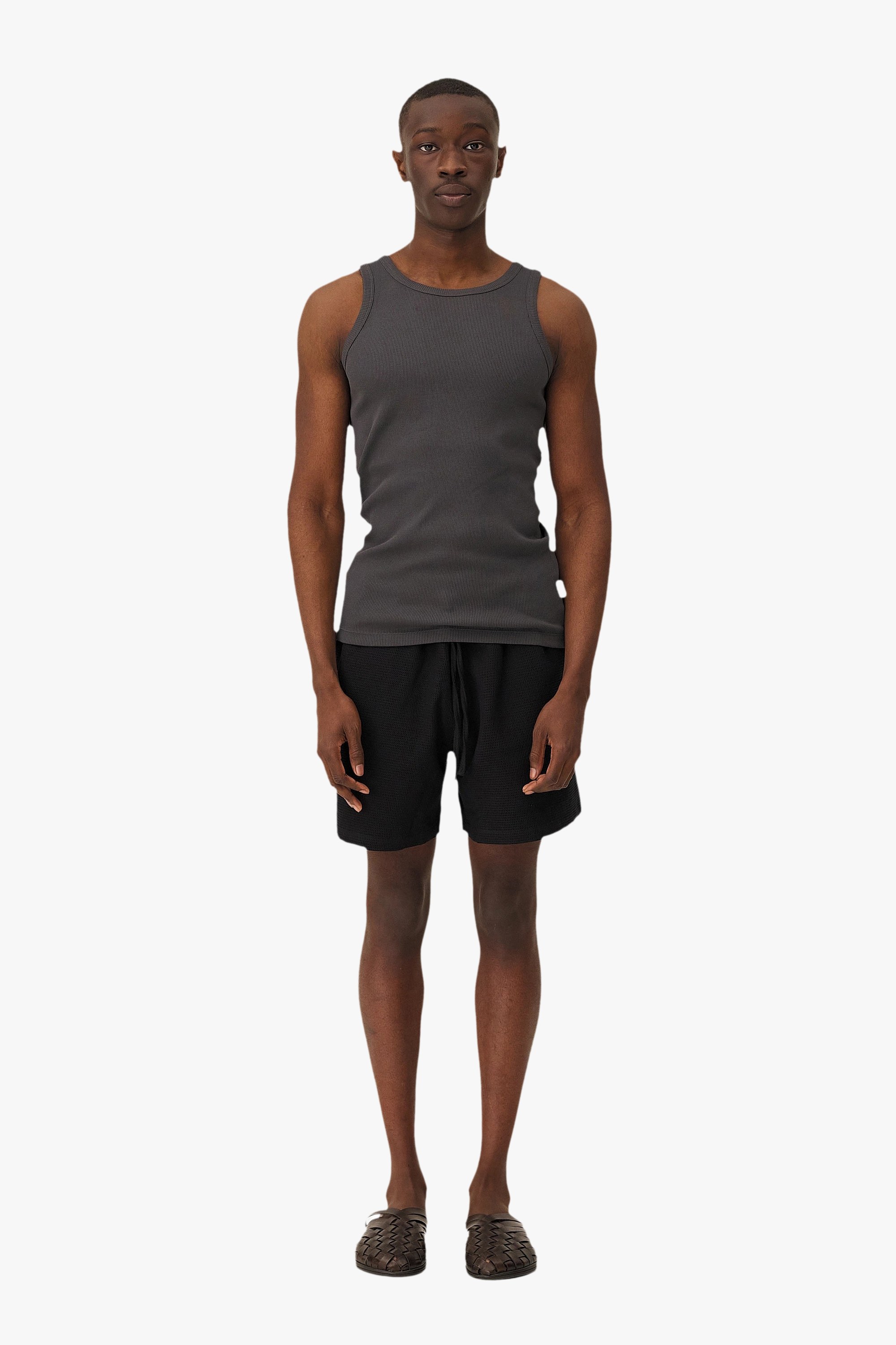 Fitted leo tank top Noyoco Grey