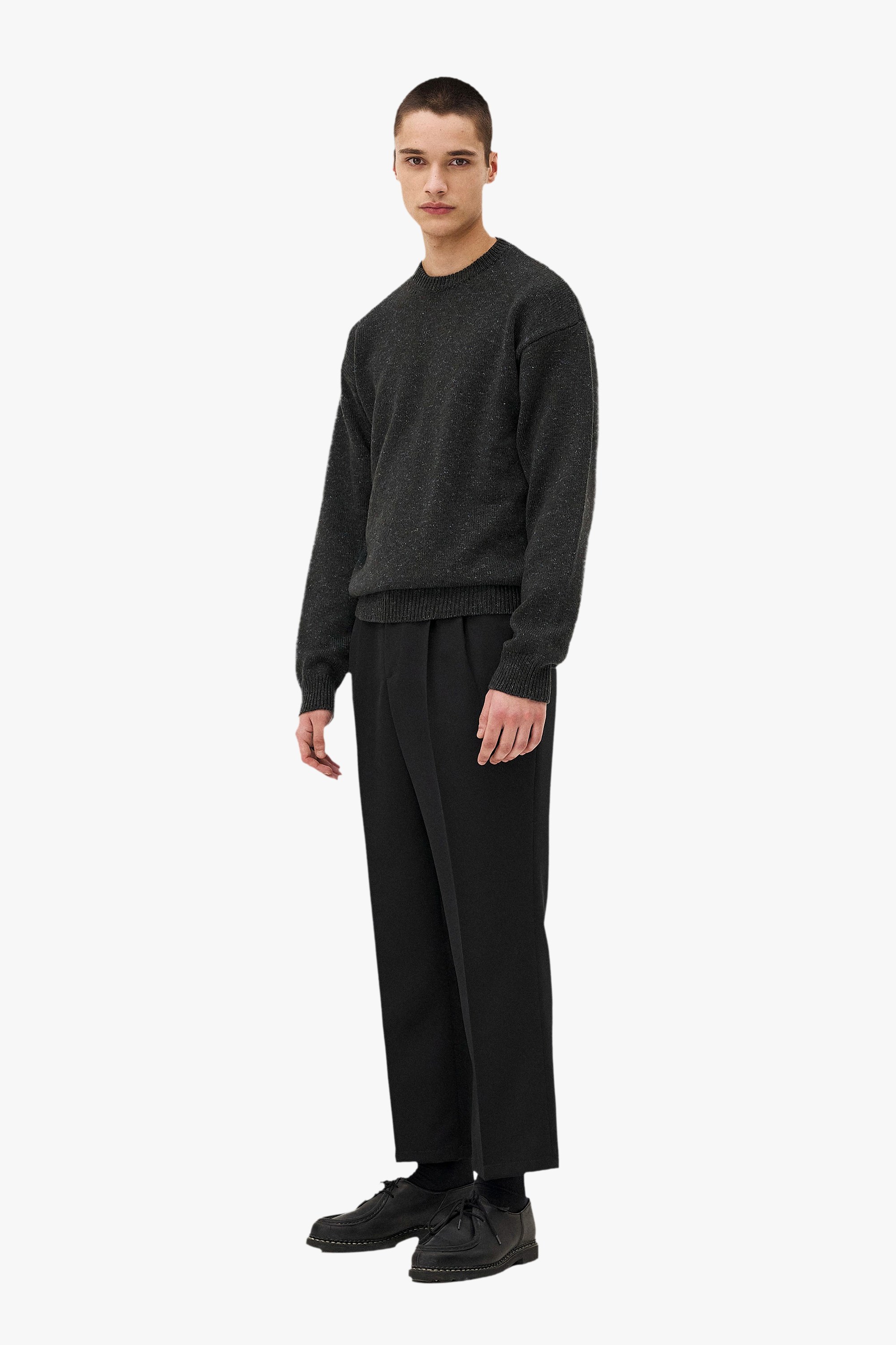 Round neck sweater Malmo Noyoco Green