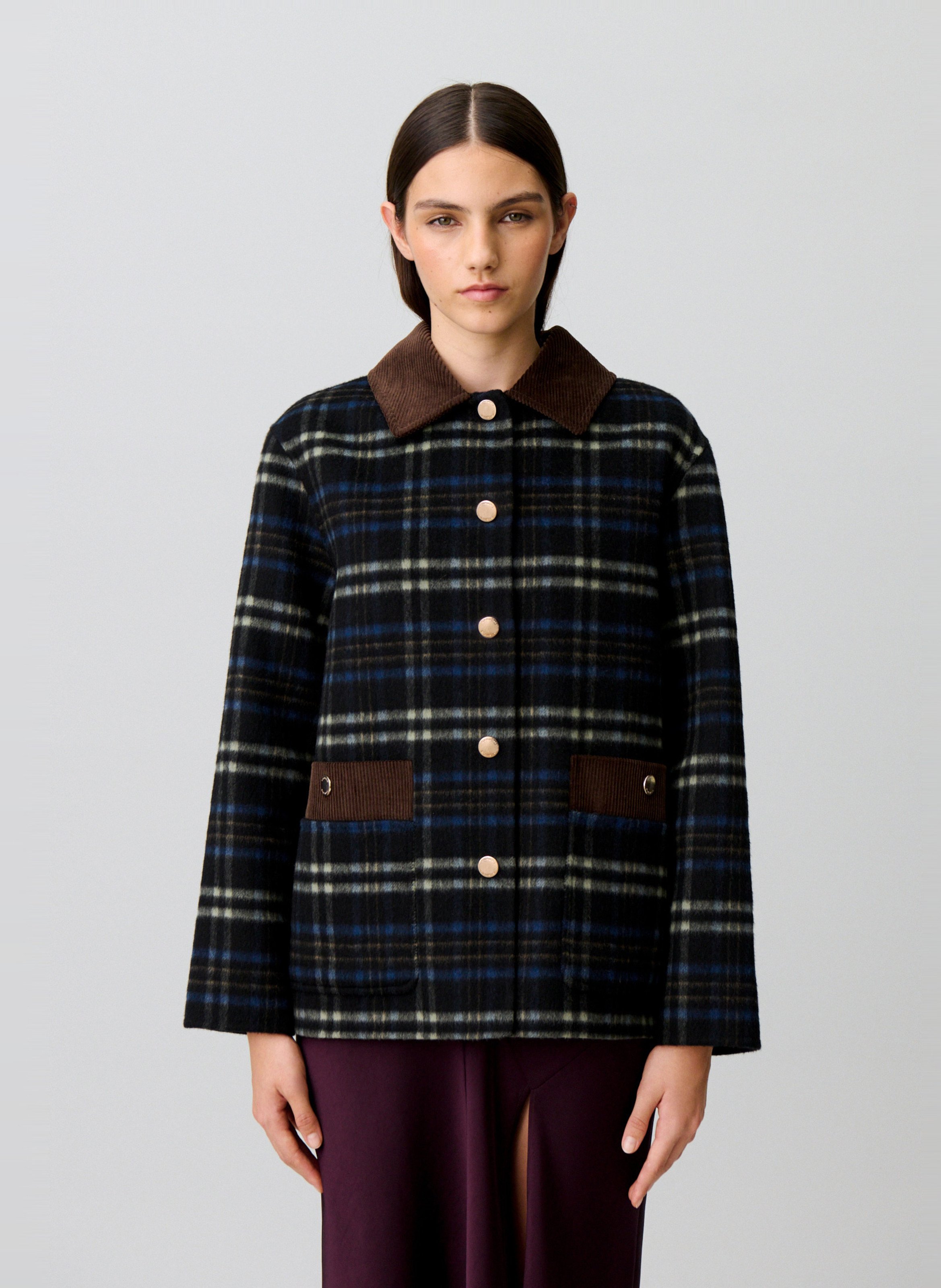 Rechte jas | wolblend CLAUDIE PIERLOT Veelkleurig