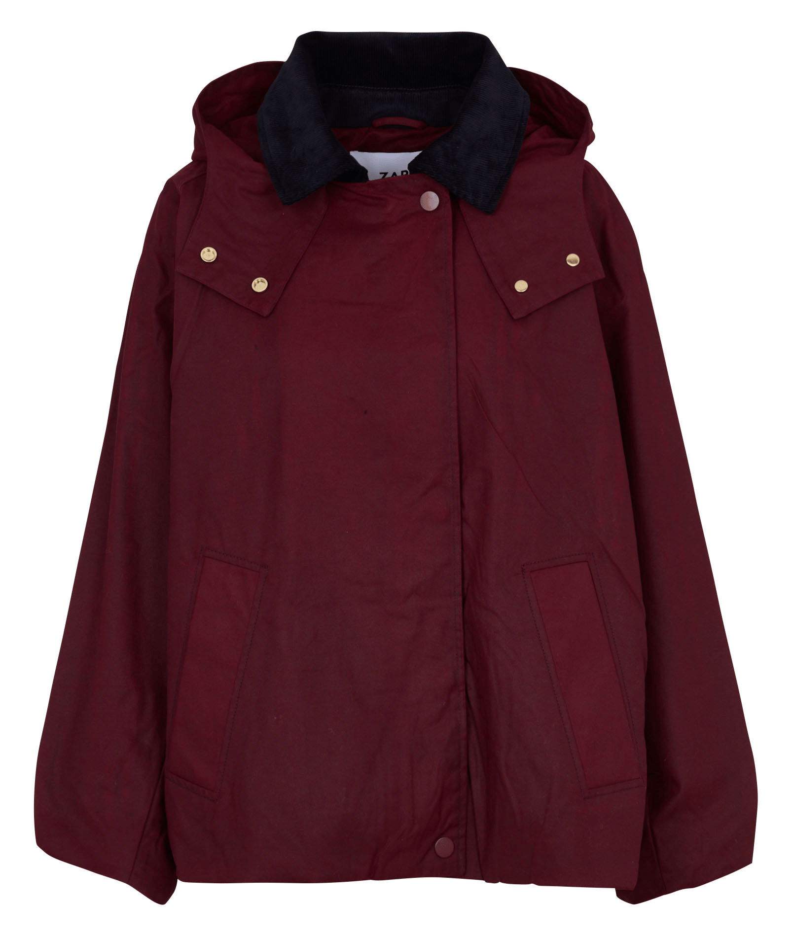 Trench ample en coton ZAPA Rouge