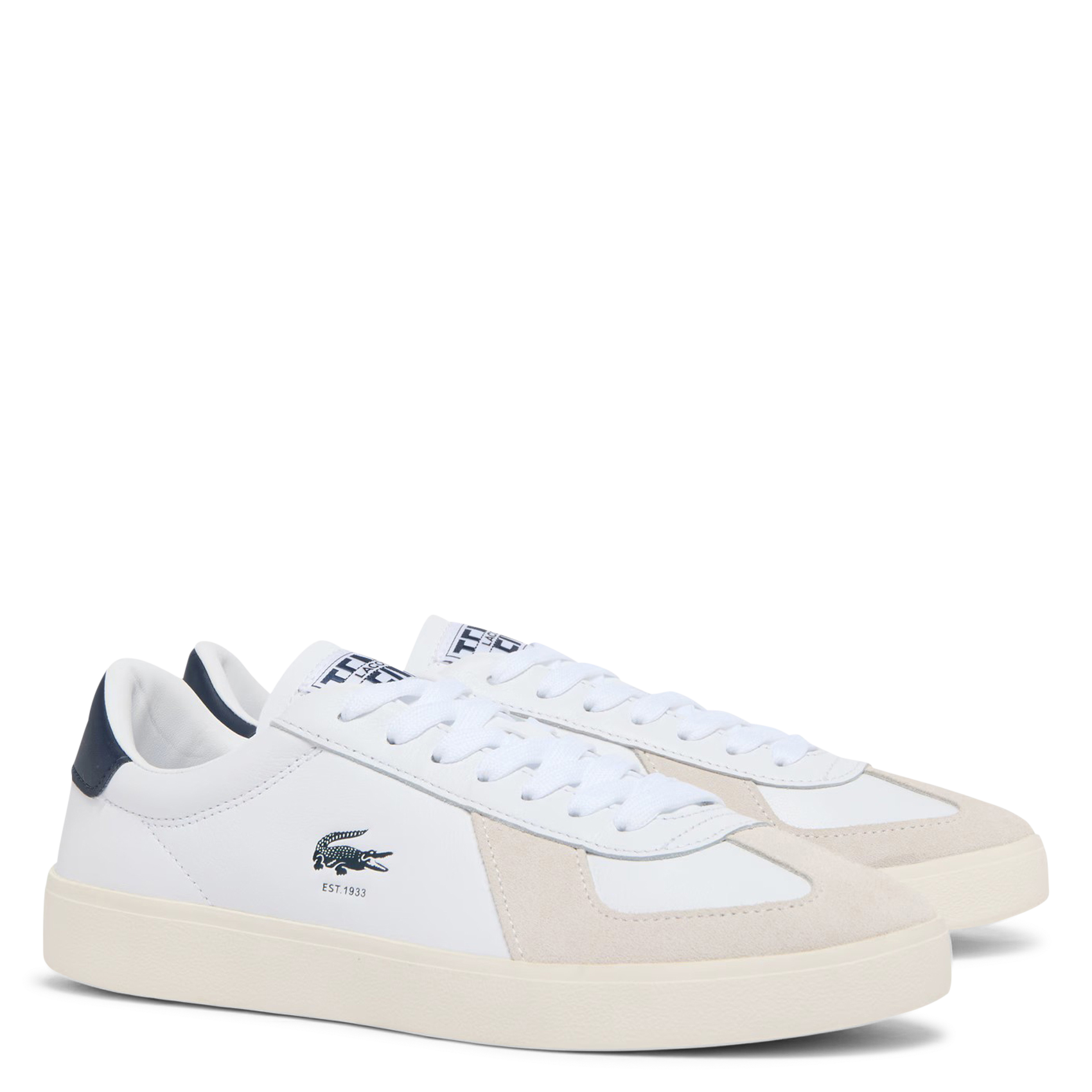 Baskets basses en cuir LACOSTE Multicolore