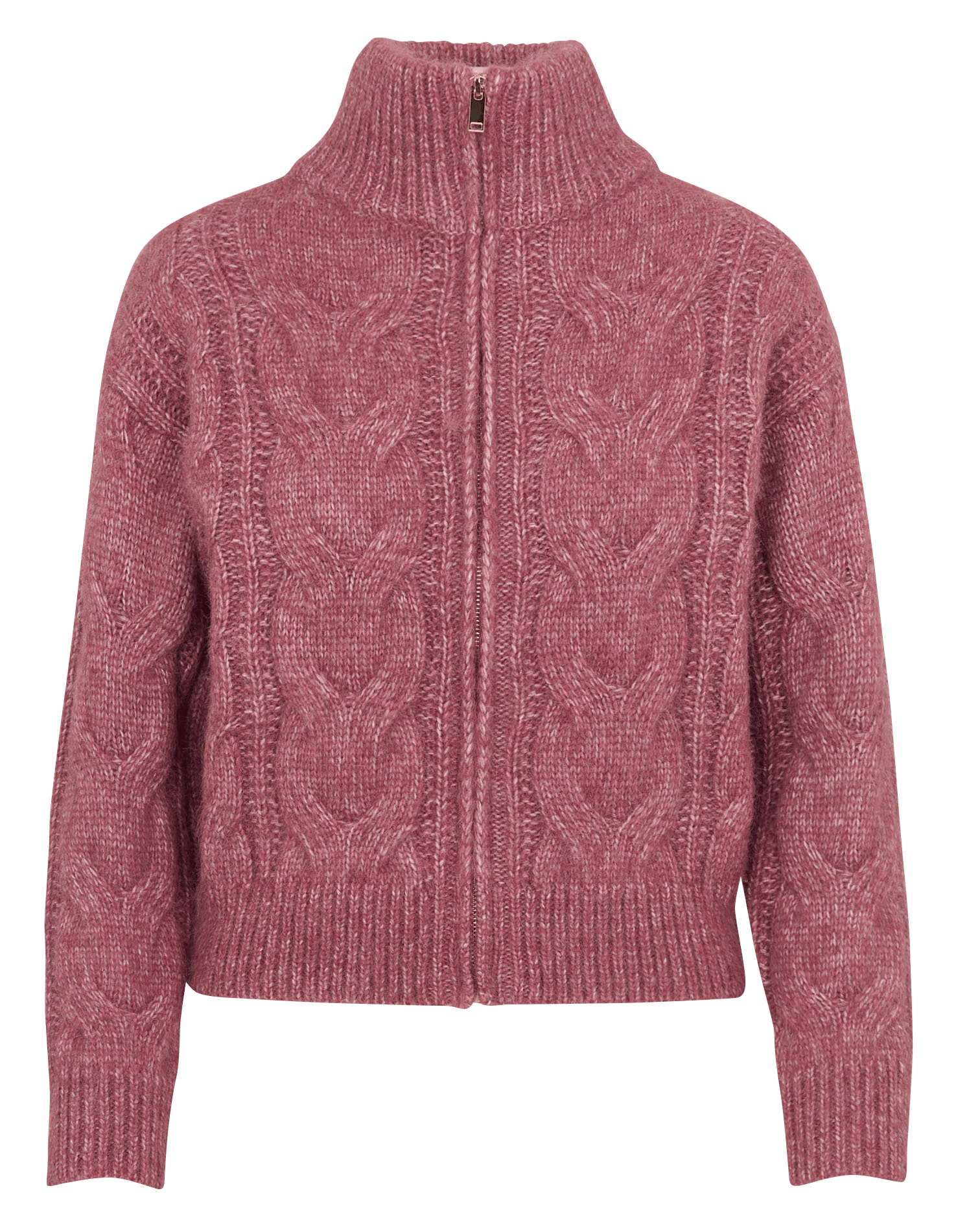 Weiter Cardigan mit Stehkragen MAISON 123 Rosa