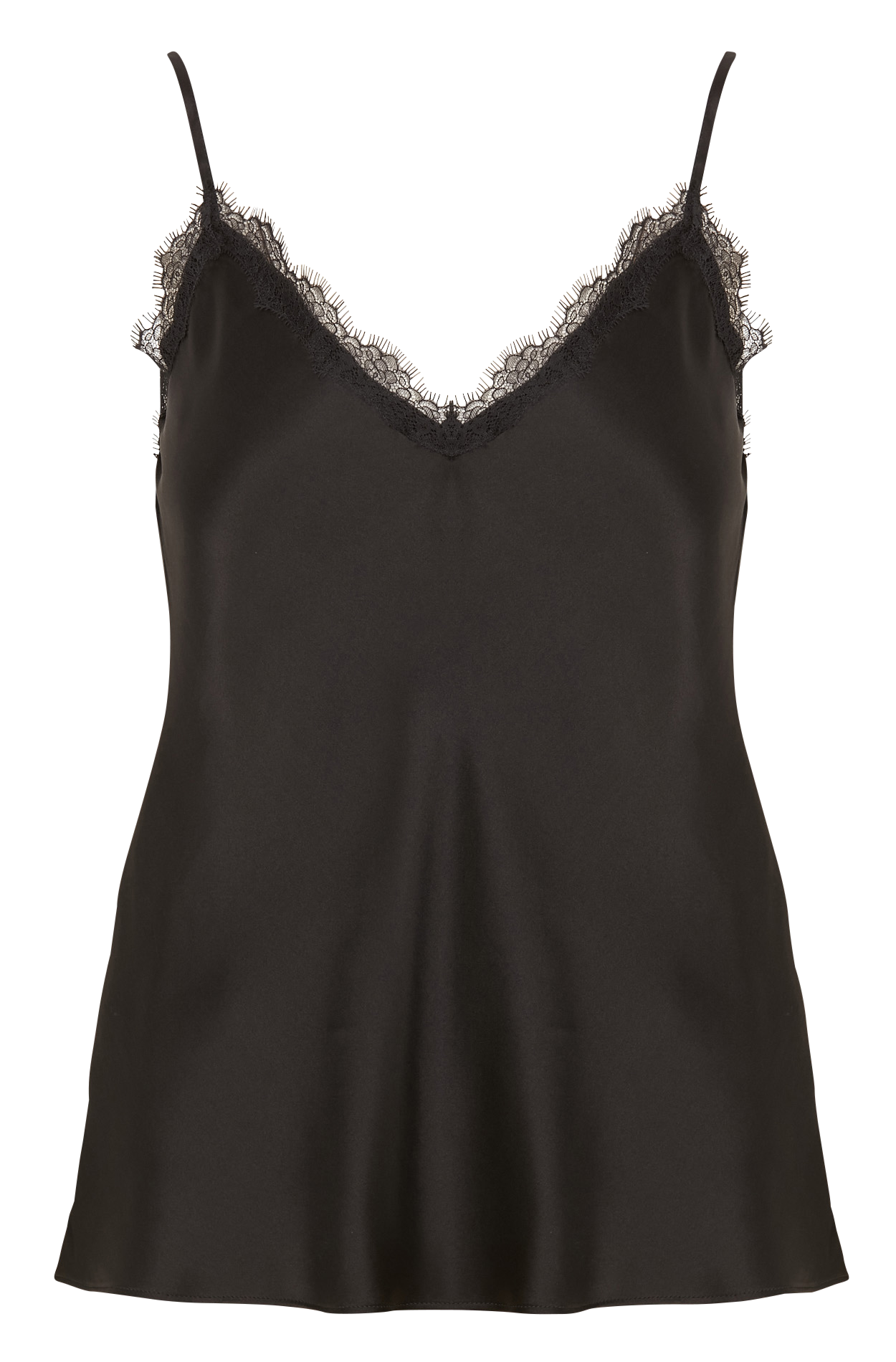 Silk lace camisole MAISON 123 Black