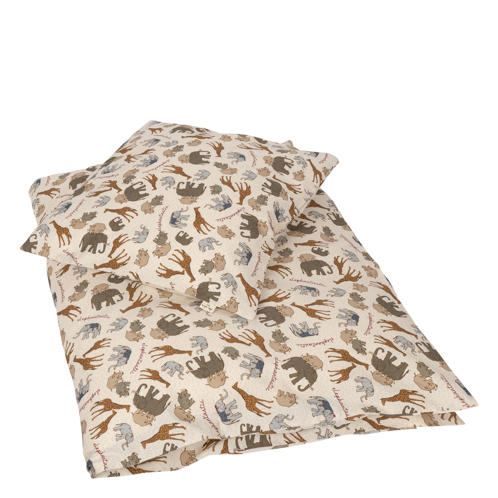 Parure de lit imprimée en coton bio  KONGES SLOJD Gris