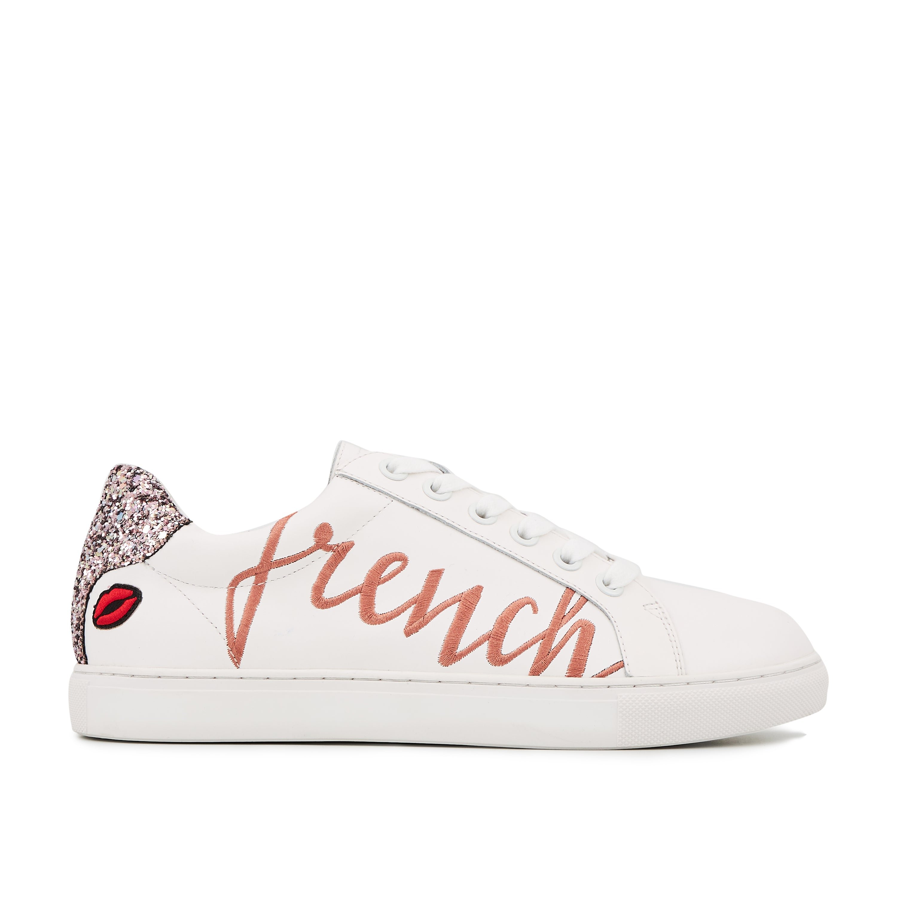 Leather sneakers BONS BAISERS PARIS White
