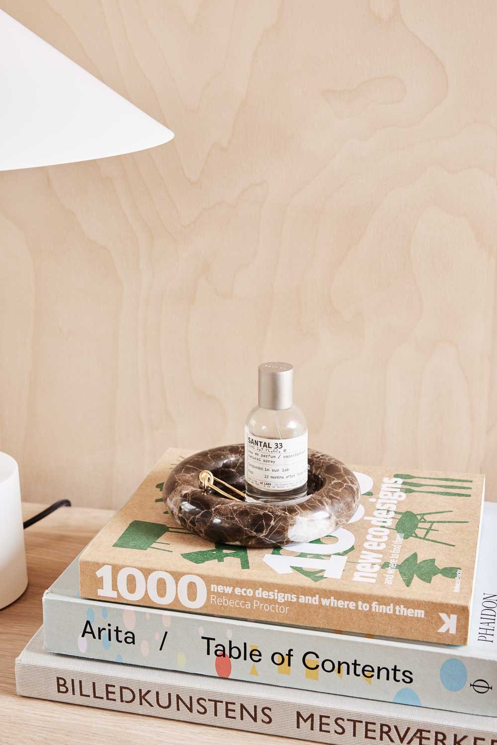 Marble candle holder OYOY LIVING DESIGN Brown