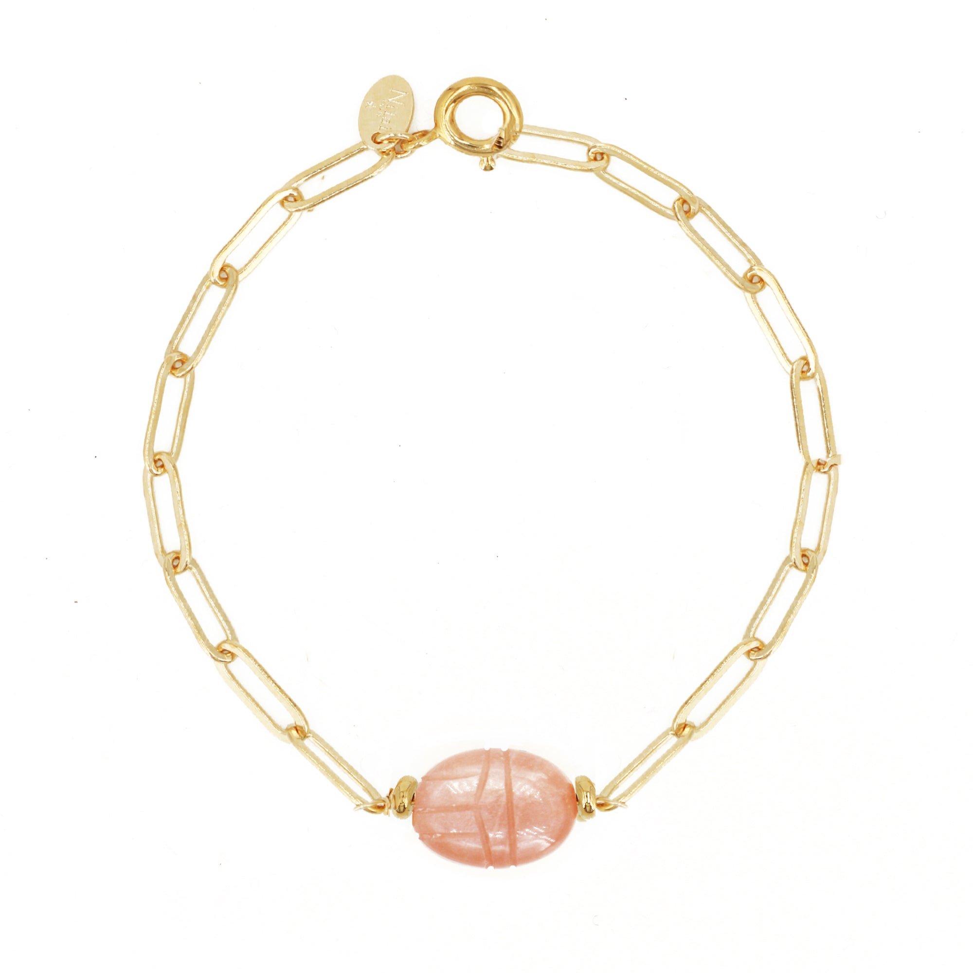 Scarab bracelet NILAI Pink