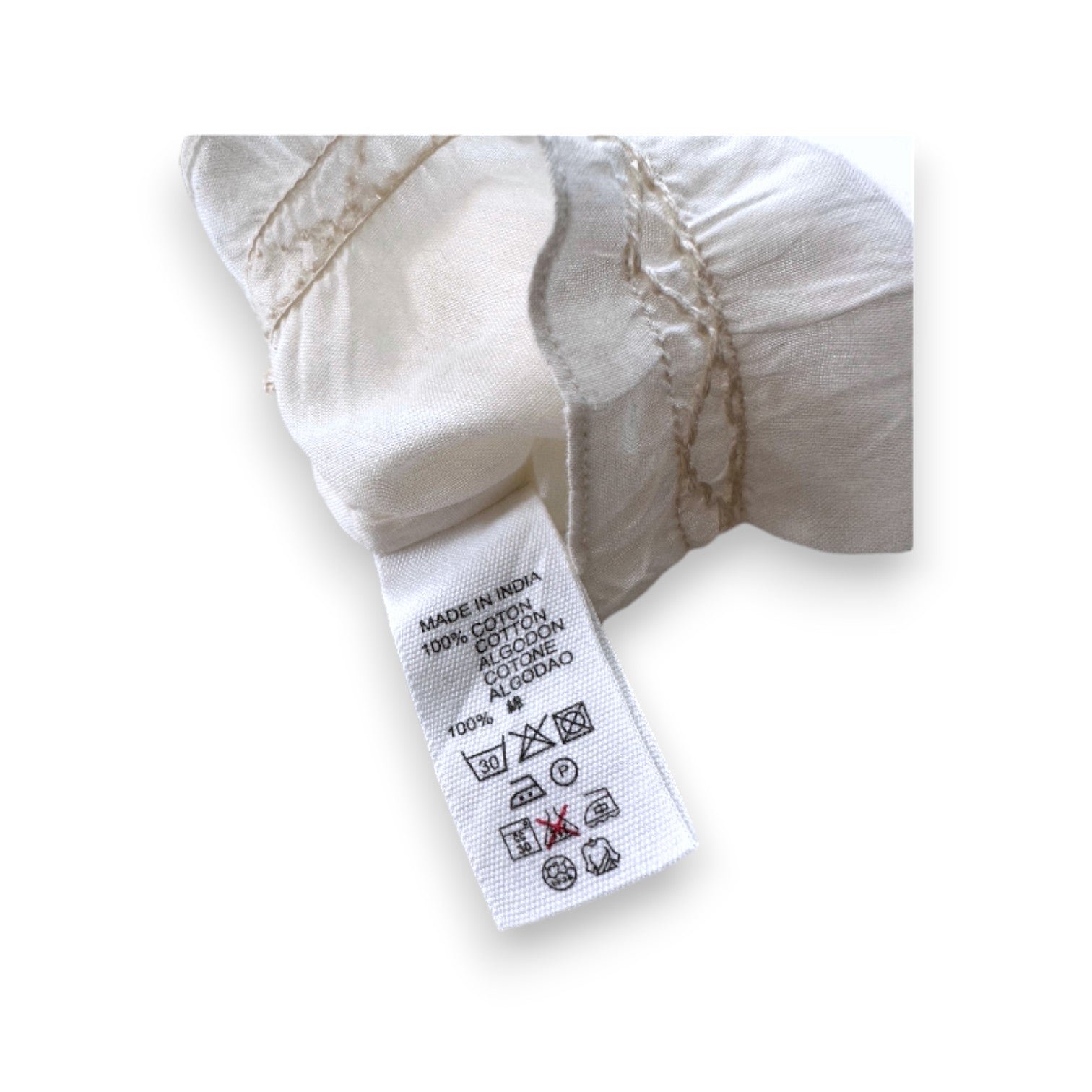 White Baby Pants - 6 months BONPOINT - Seconde Main White