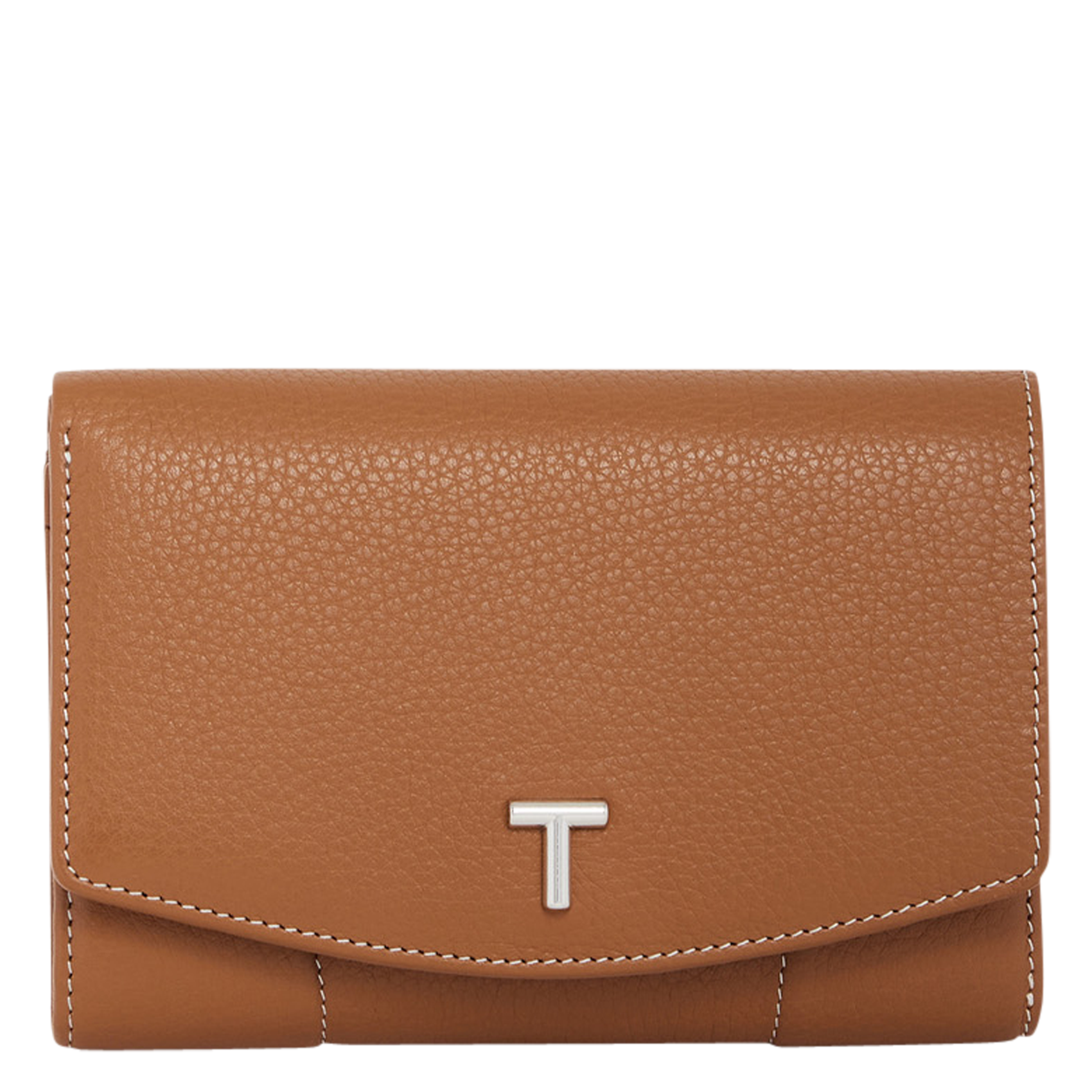 Porte-monnaie à rabat en cuir grainé LE TANNEUR