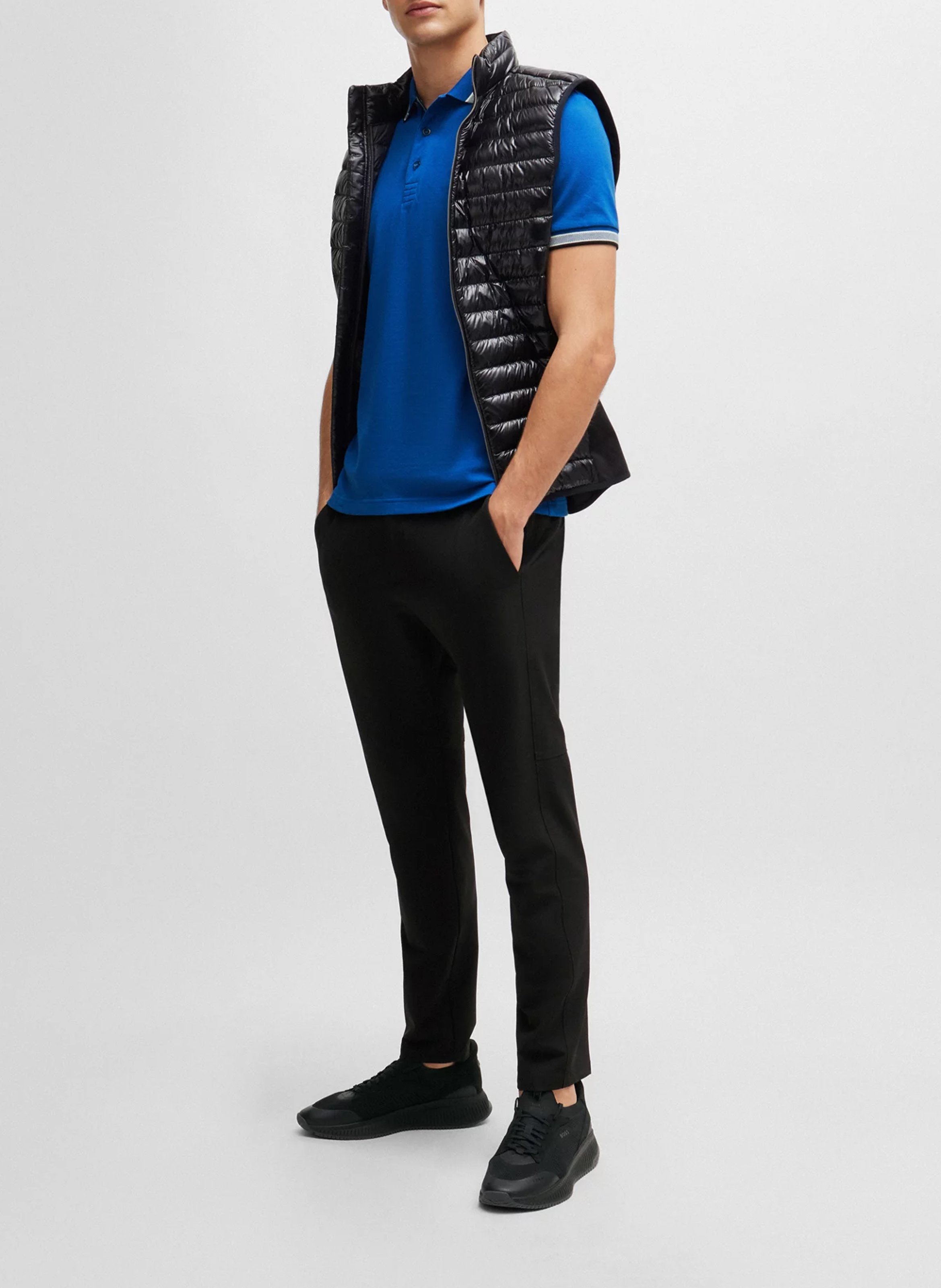 Regular-fit cotton polo shirt BOSS Blue