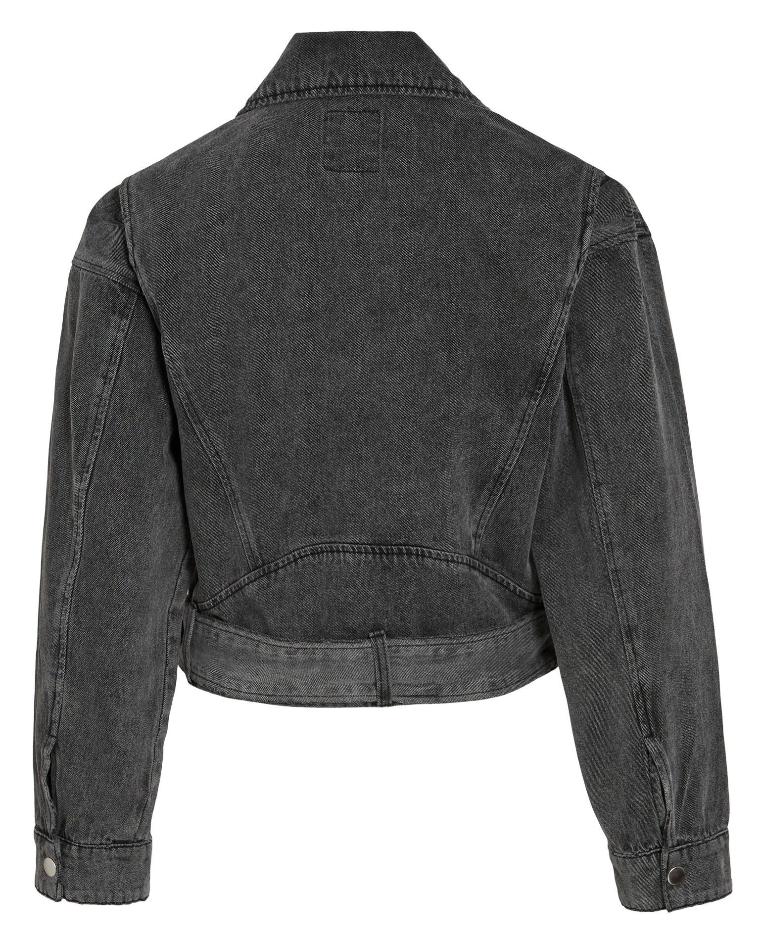 Kurze Jeansjacke aus Baumwolle ROUGE EDIT Grau