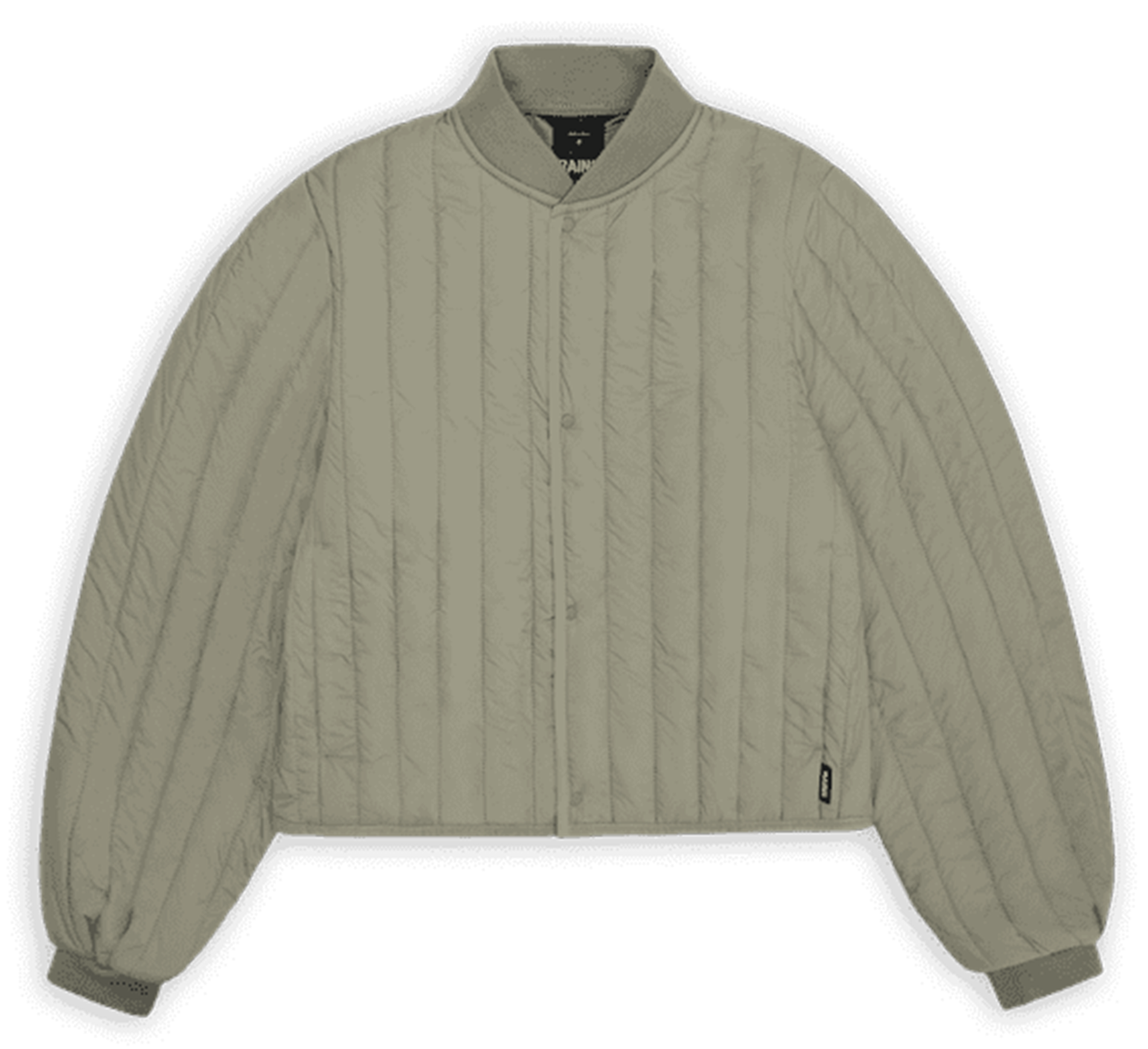 Quilted straight jacket RAINS Green