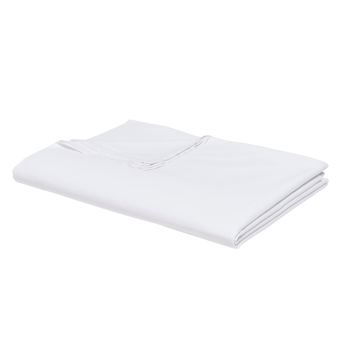 Flat sheet for bed in plain cotton TODAY LINGE DE MAISON White