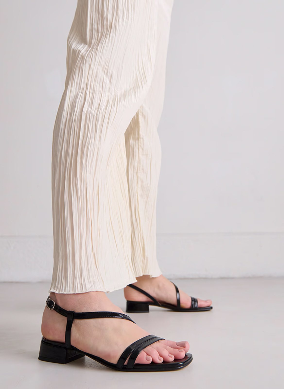 Sandales à talons en cuir JONAK Noir