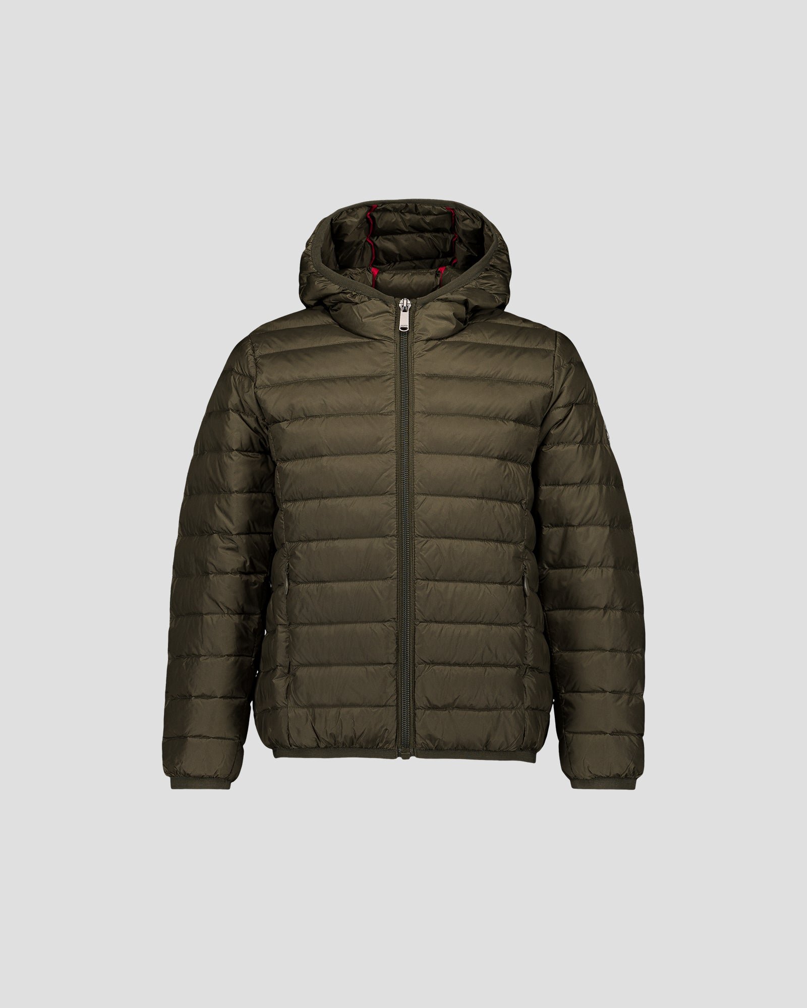 Hugo lightweight hooded child's puffer coat JOTT Green