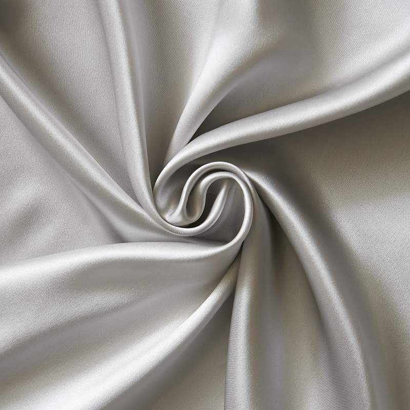 Taie d'oreiller "soanne" soie de mûrier l'effet papillon L'EFFET PAPILLON Gris