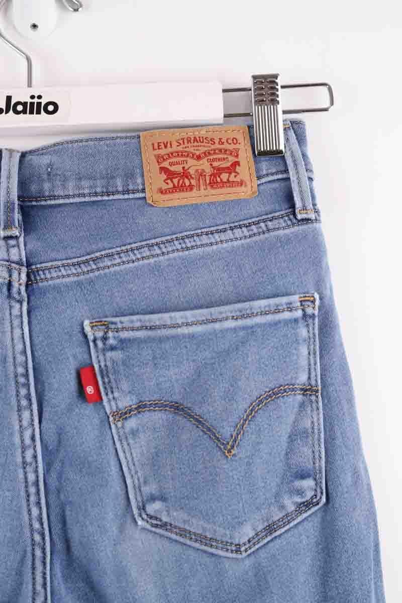 Cotton skinny jeans LEVI'S - Seconde main Blue