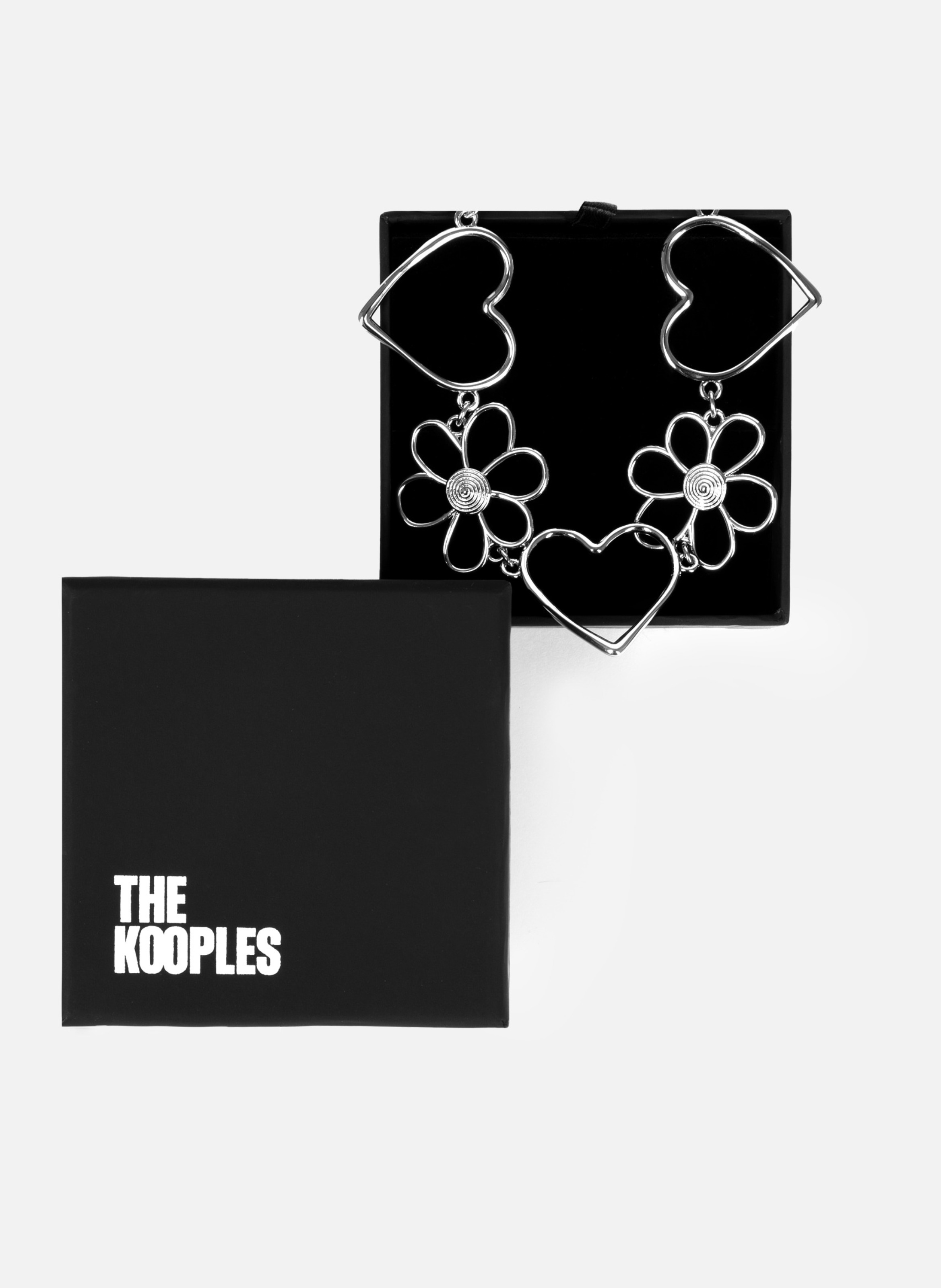 Hearts and Flowers Choker THE KOOPLES Grey