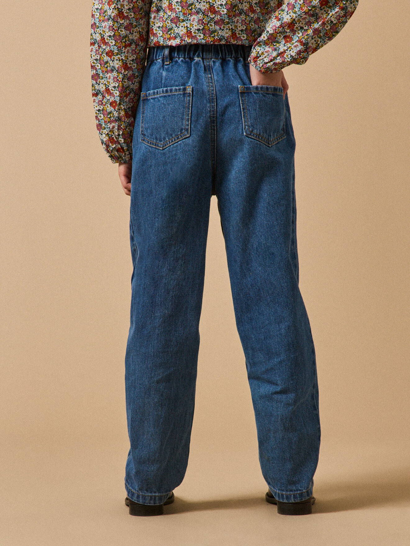 Mom Fit Jeans CYRILLUS Blue