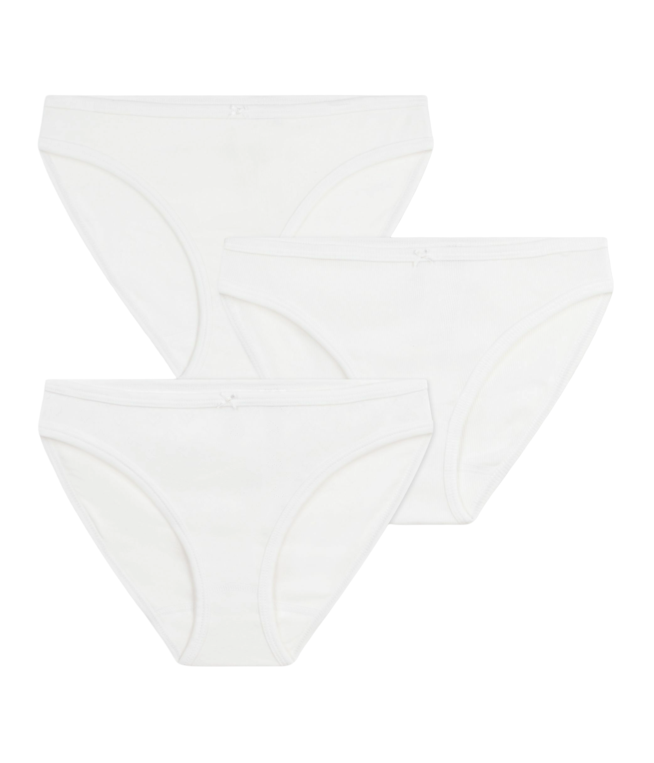 3er-Pack Baumwoll-Slips PETIT BATEAU Mehrfarbig