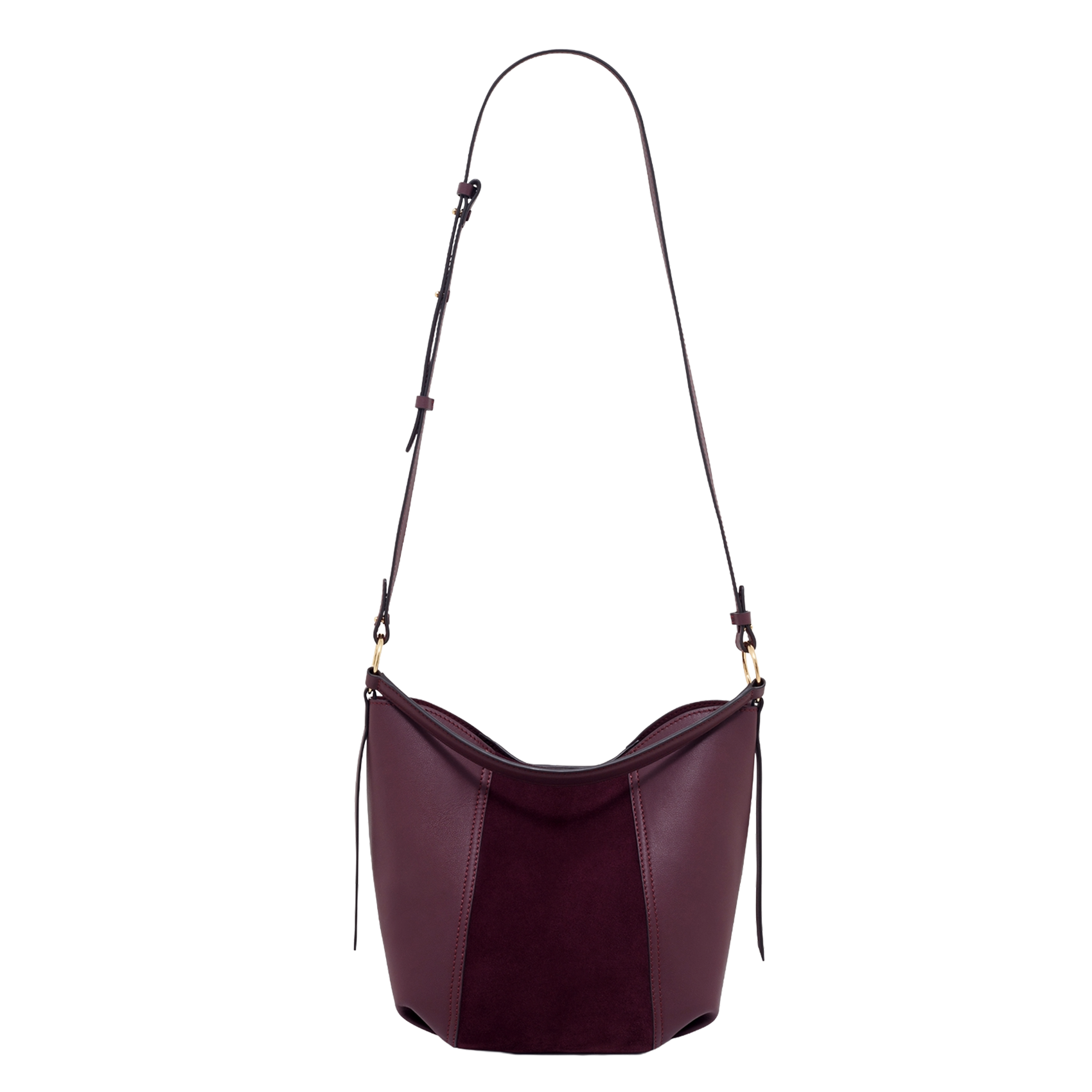 Corina leather bucket bag PABLO Red