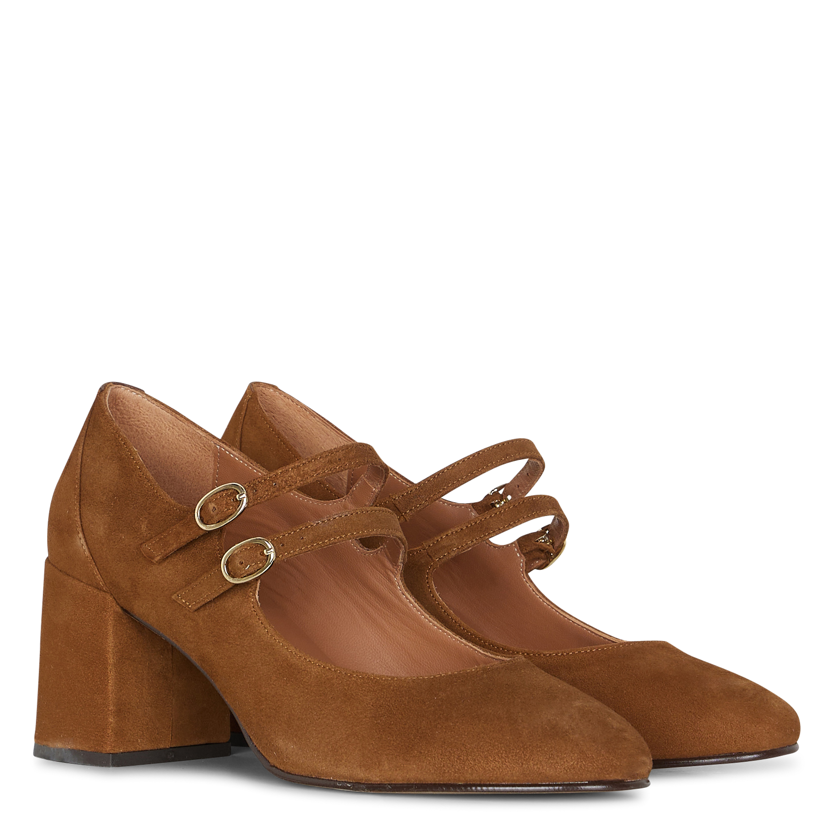 Babies en cuir velours MELLOW YELLOW Marron