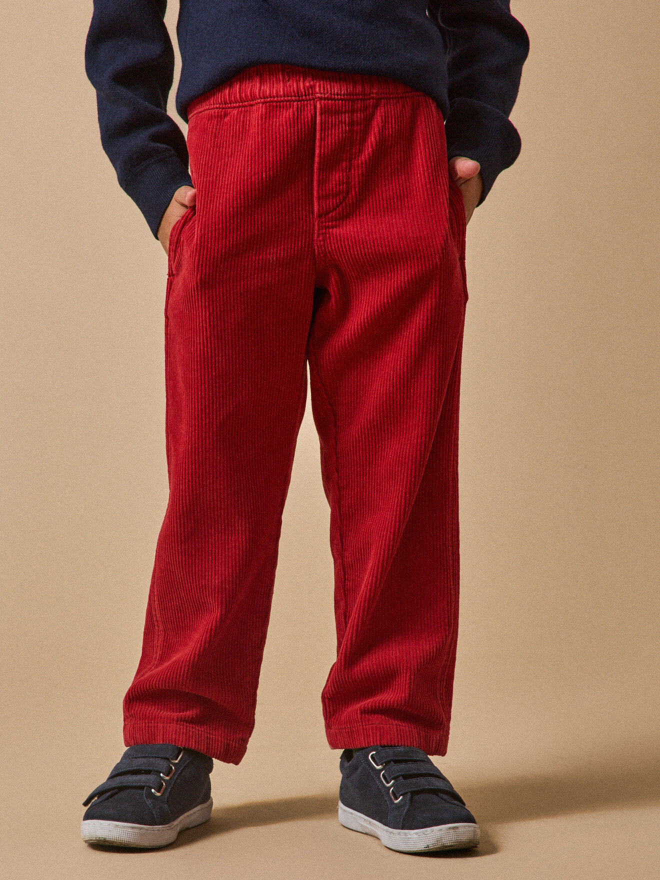 Relaxed corduroy pants CYRILLUS Red