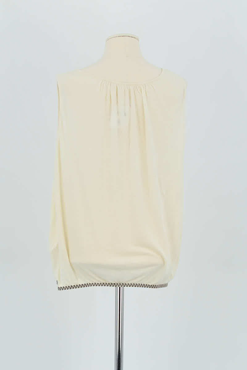 Azawood sleeveless top BELLEROSE - Seconde Main Beige