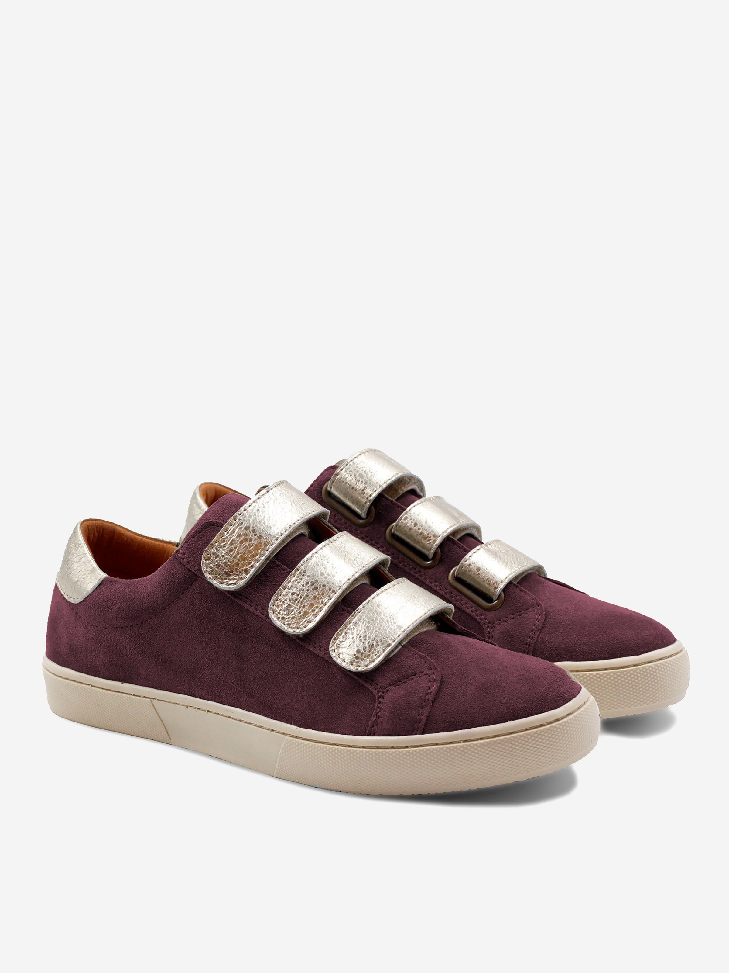 Suede trainers with Velcro fastening JULES & JENN Red