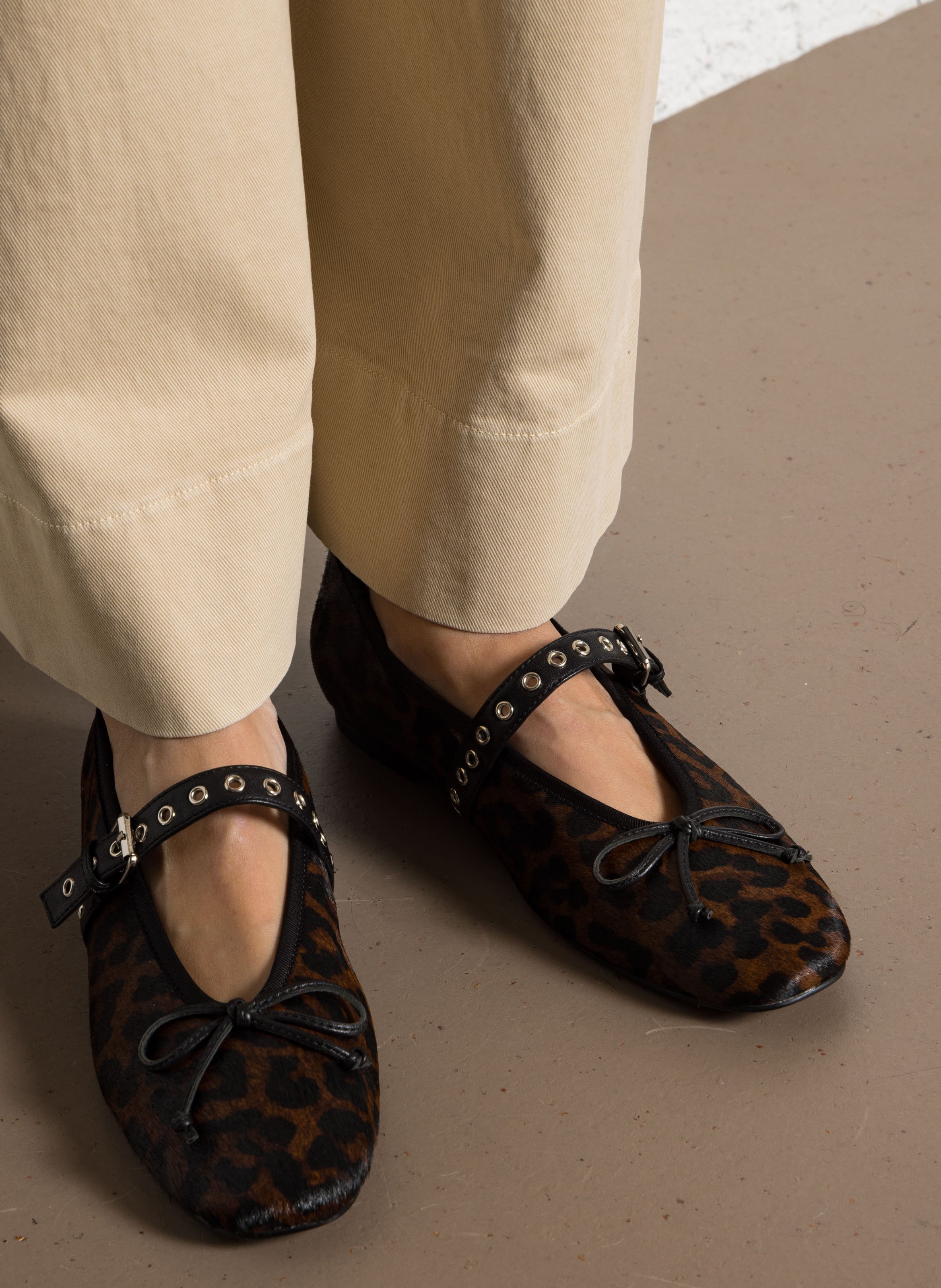 Ballerines en cuir pony imprimé BIBI LOU Multicolore