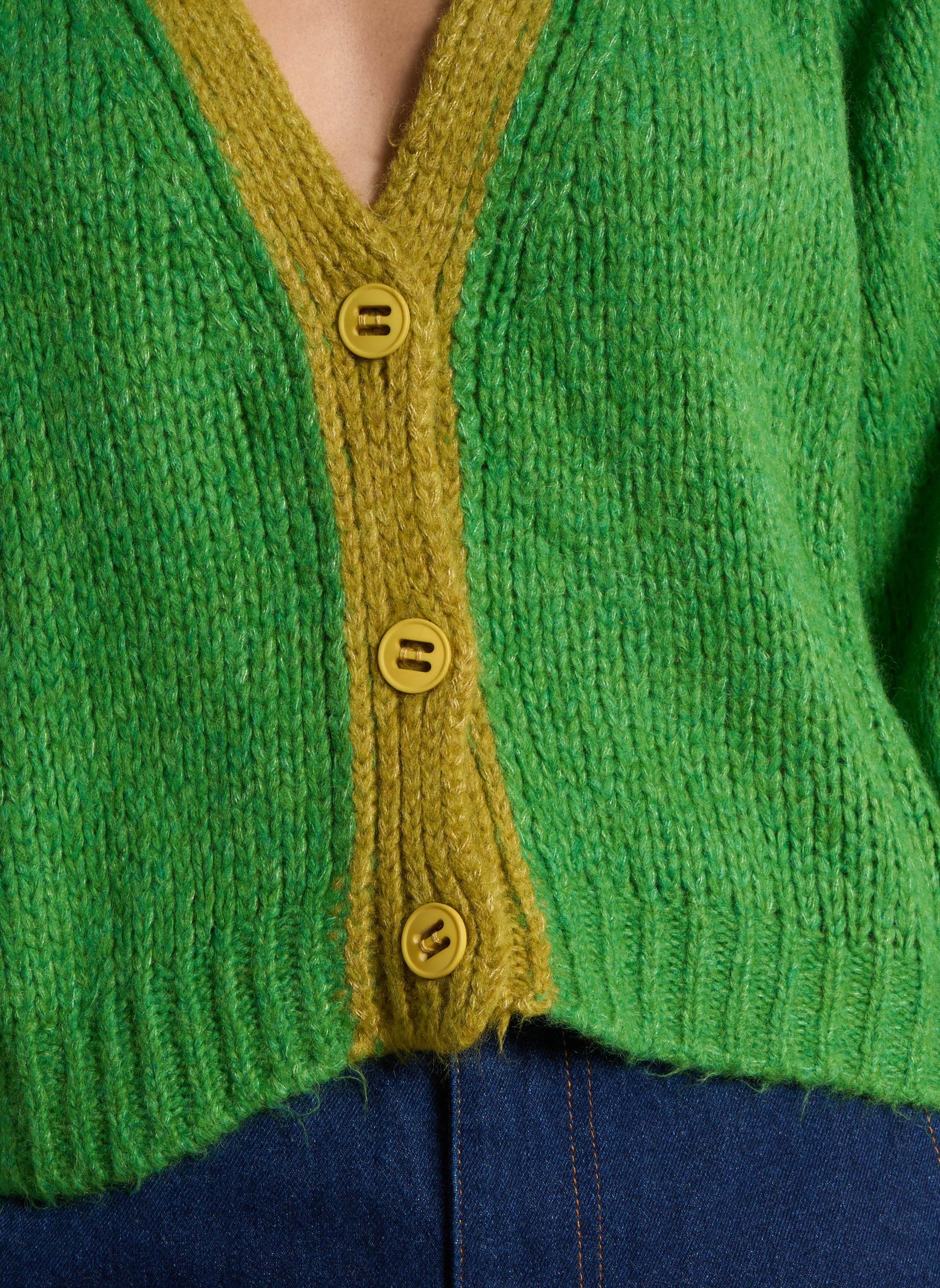 Gilet oversize col V DR BLOOM Vert