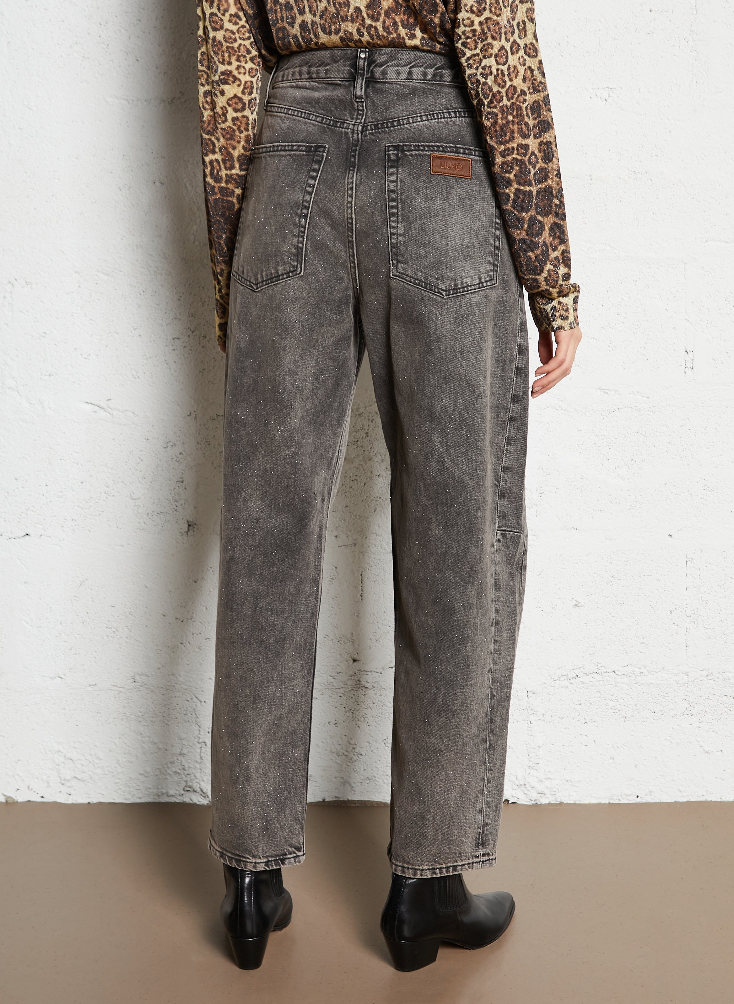 Csally - Gerade geschnittene Baumwollhose LIU JO Braun