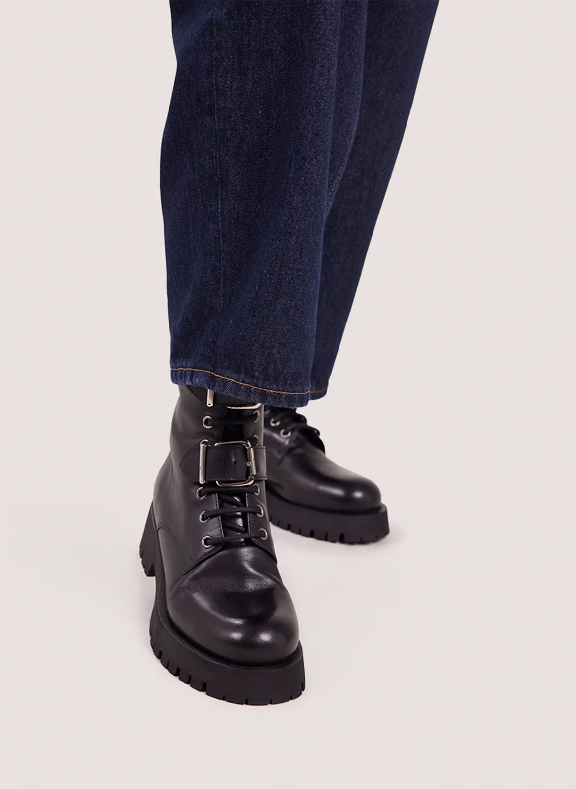 Albert leather boots JONAK Black