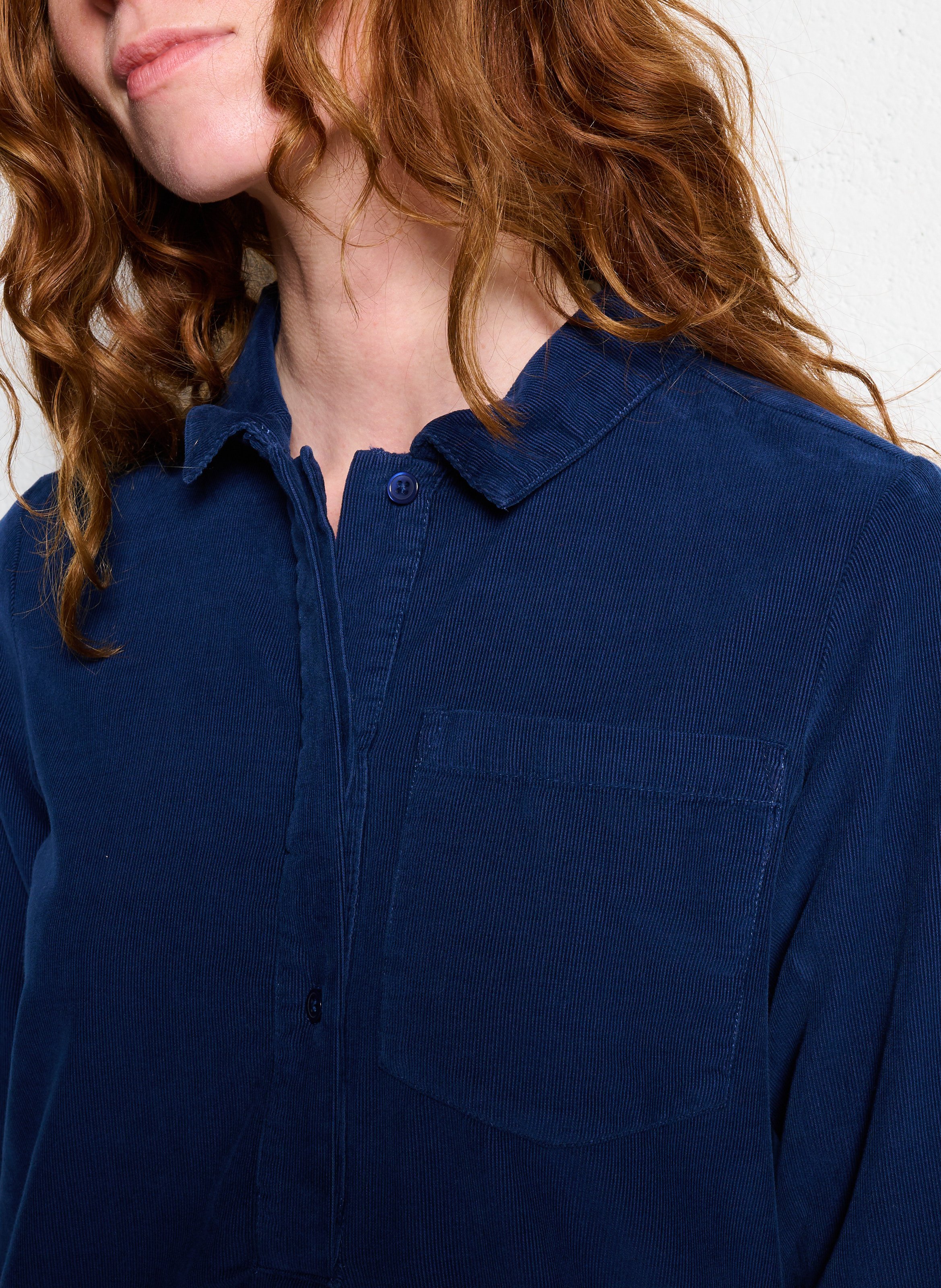 Robe courte en coton NICE THINGS Bleu