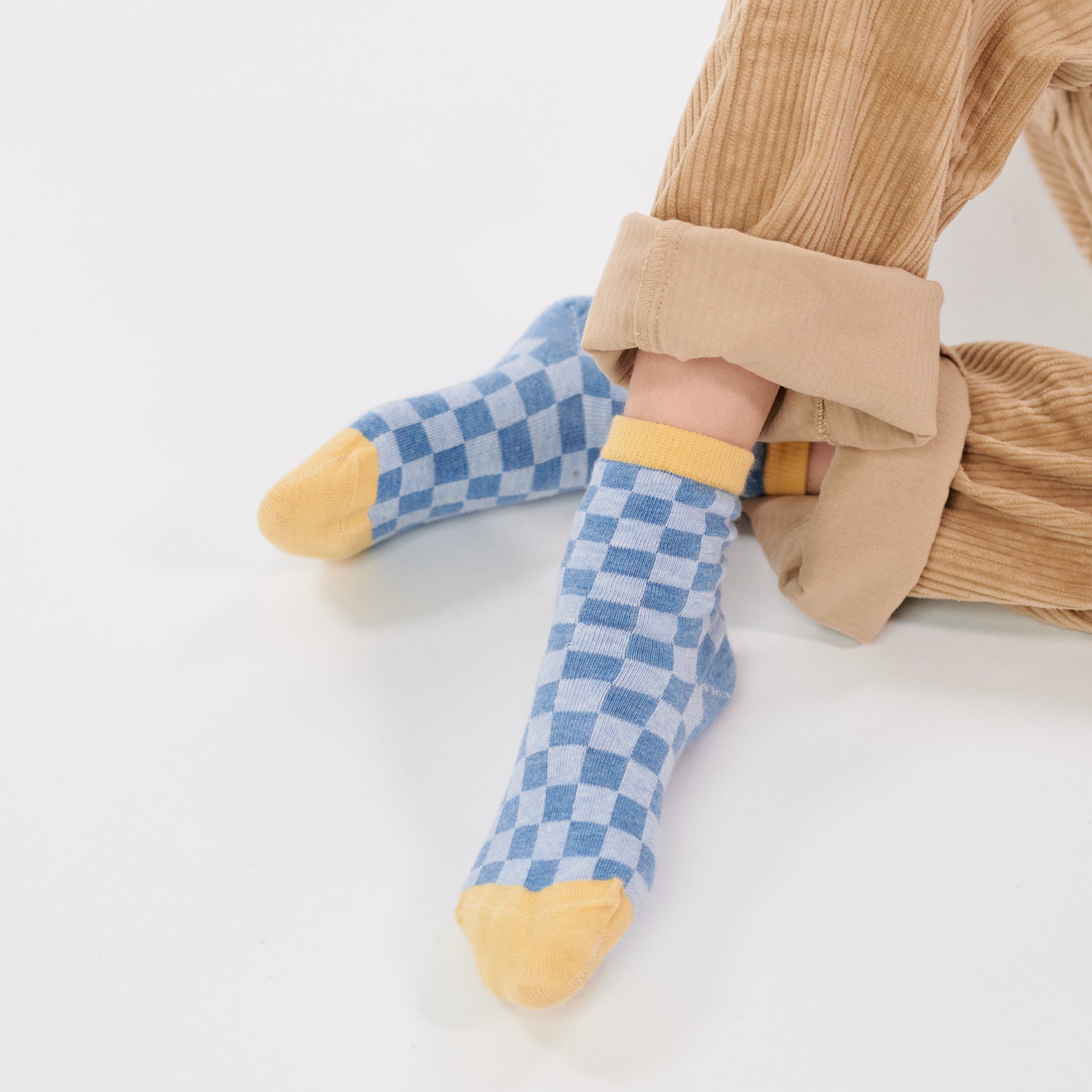 Checked socks BILLYBELT Blue