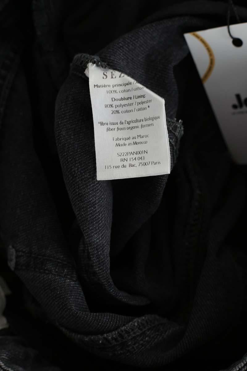 Straight cotton-blend pants SEZANE - Seconde main Grey