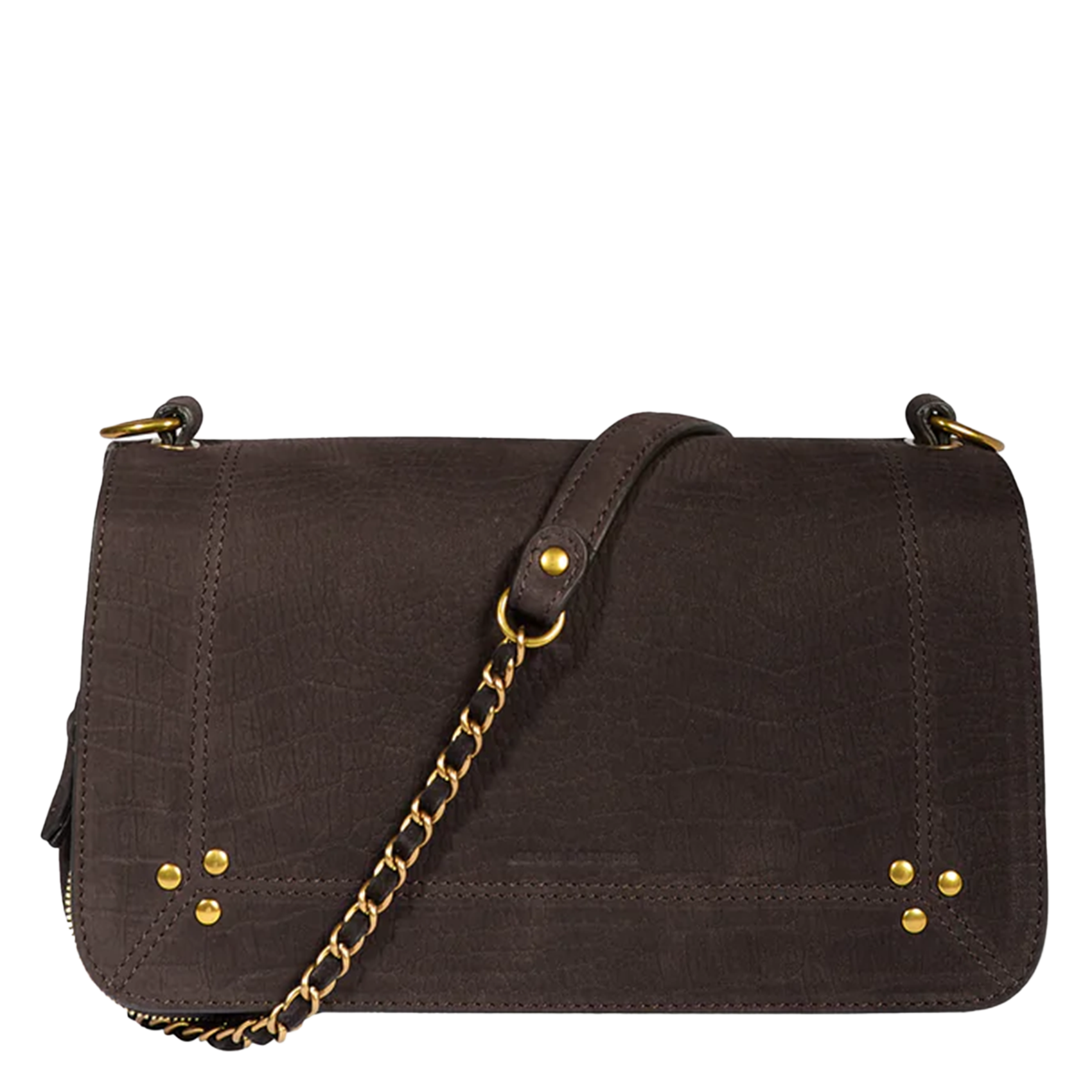 Sac bandoulière en cuir JEROME DREYFUSS Marron