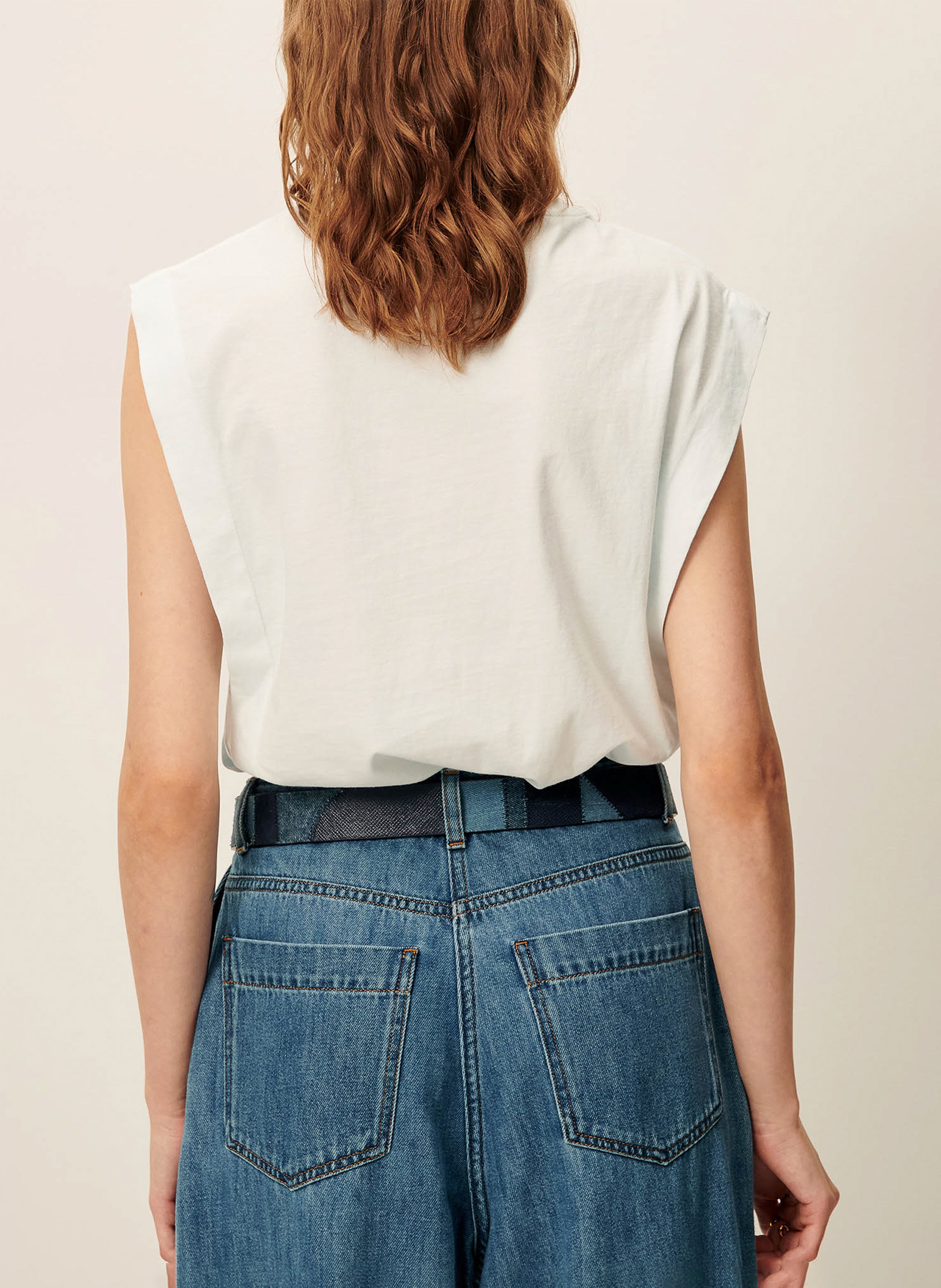 Effen T-shirt SESSUN Blauw