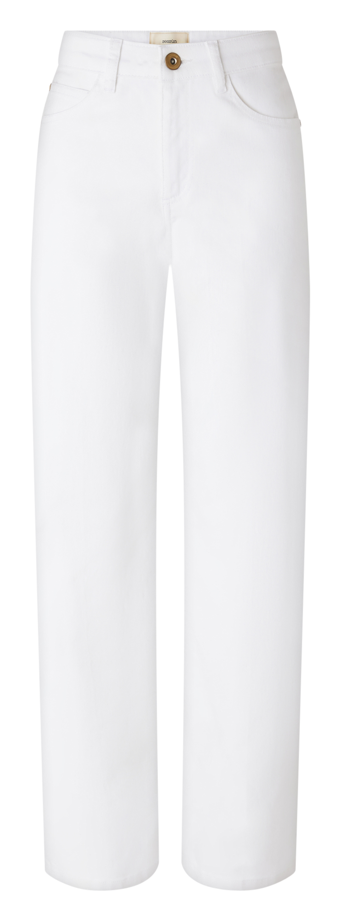 Weite Jeans aus Baumwoll-Mix SESSUN Weiss