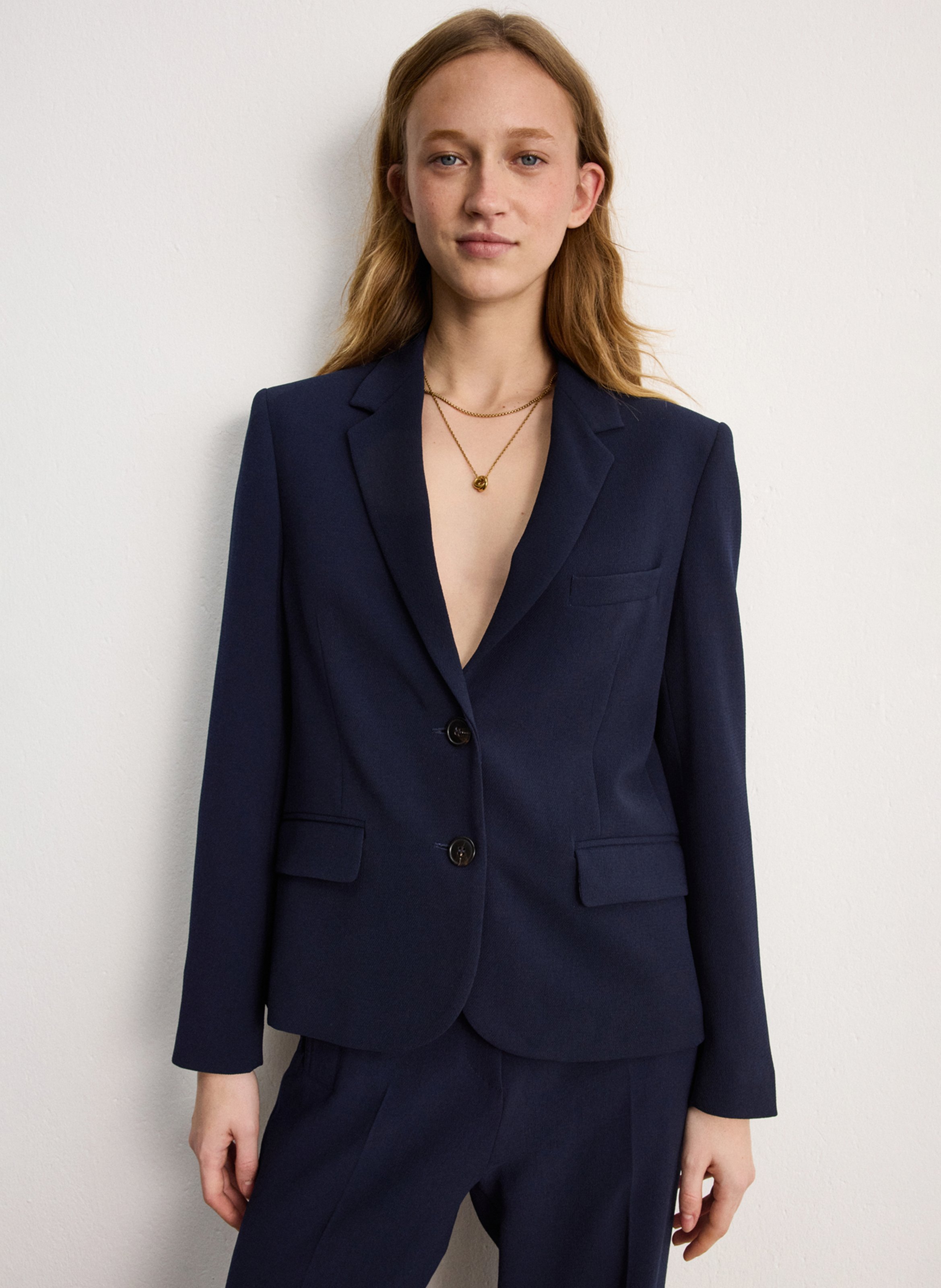 Veste tailleur oversize PABLO Bleu