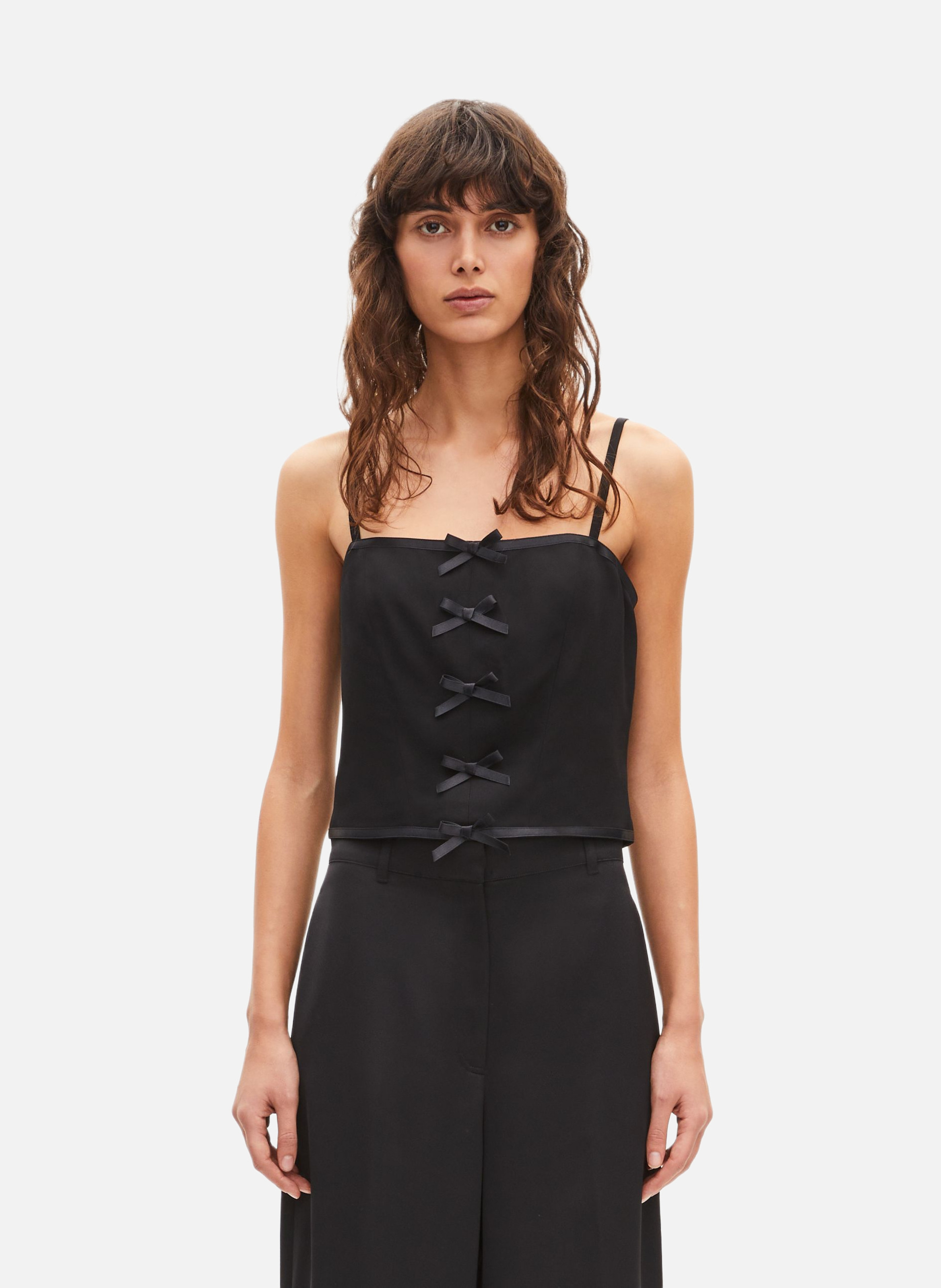 Top with bow details THE KOOPLES Black